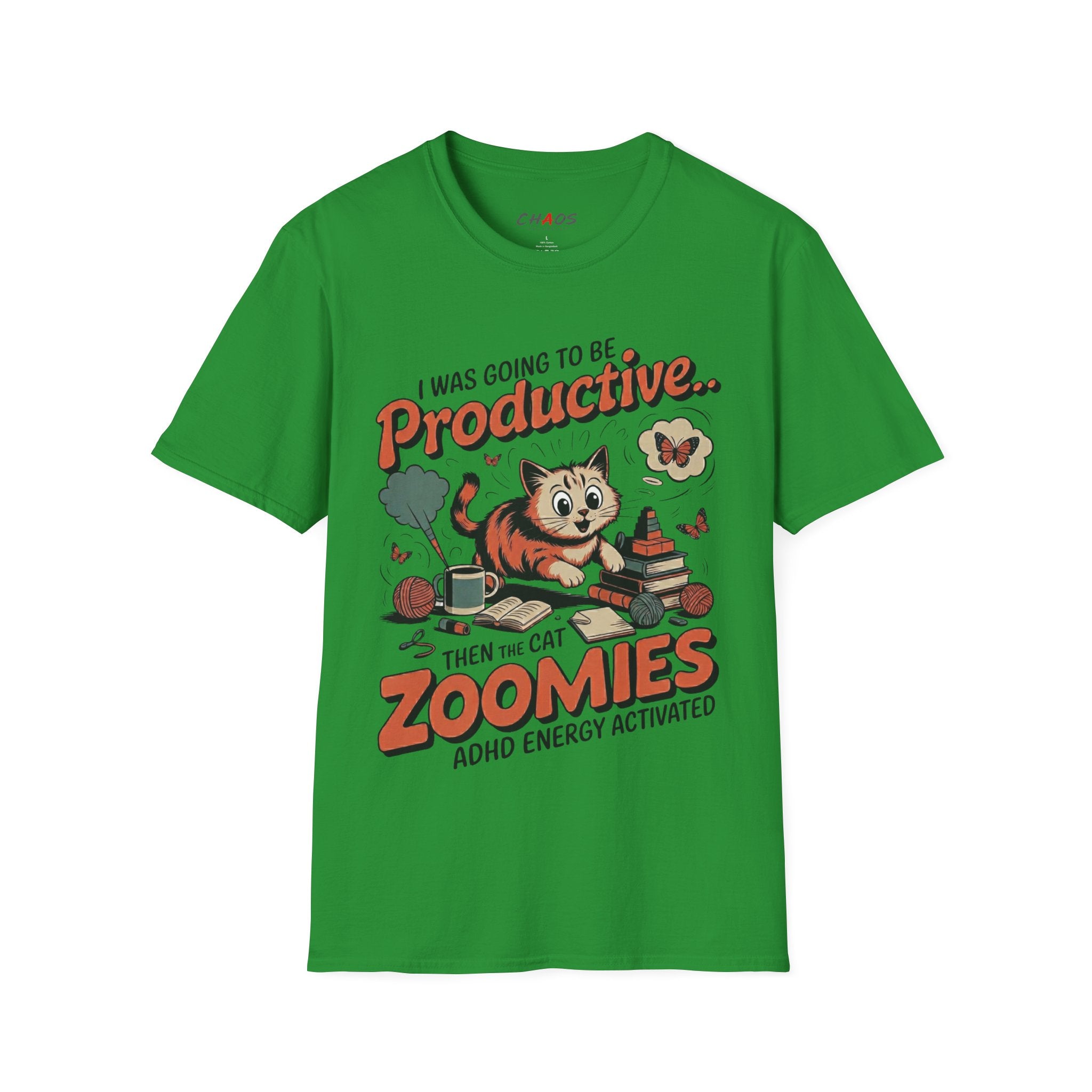 I Was Going To Be Productive Then The Cat Zoomies T-Shirt
