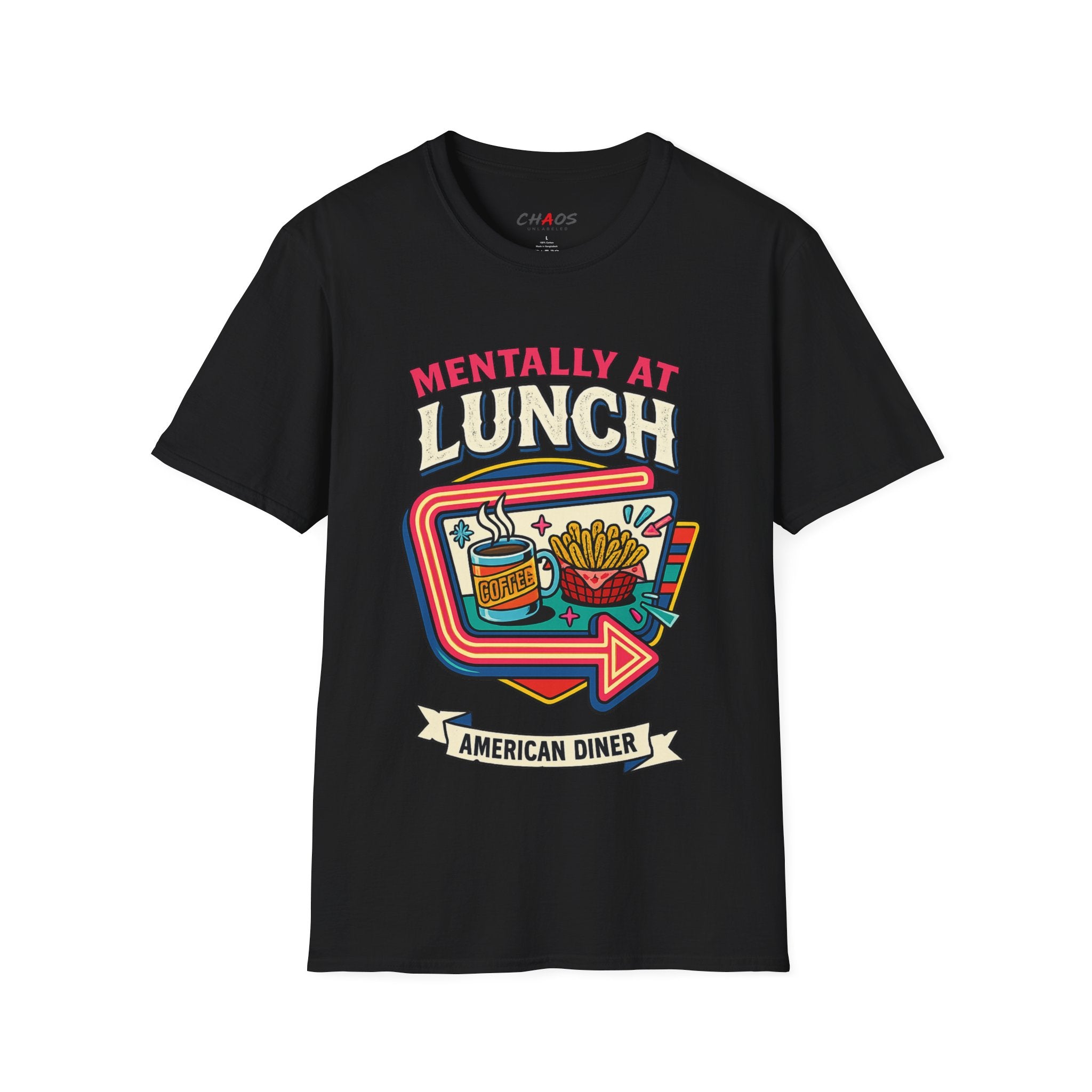 Mentally At Lunch. American Diner T-Shirt