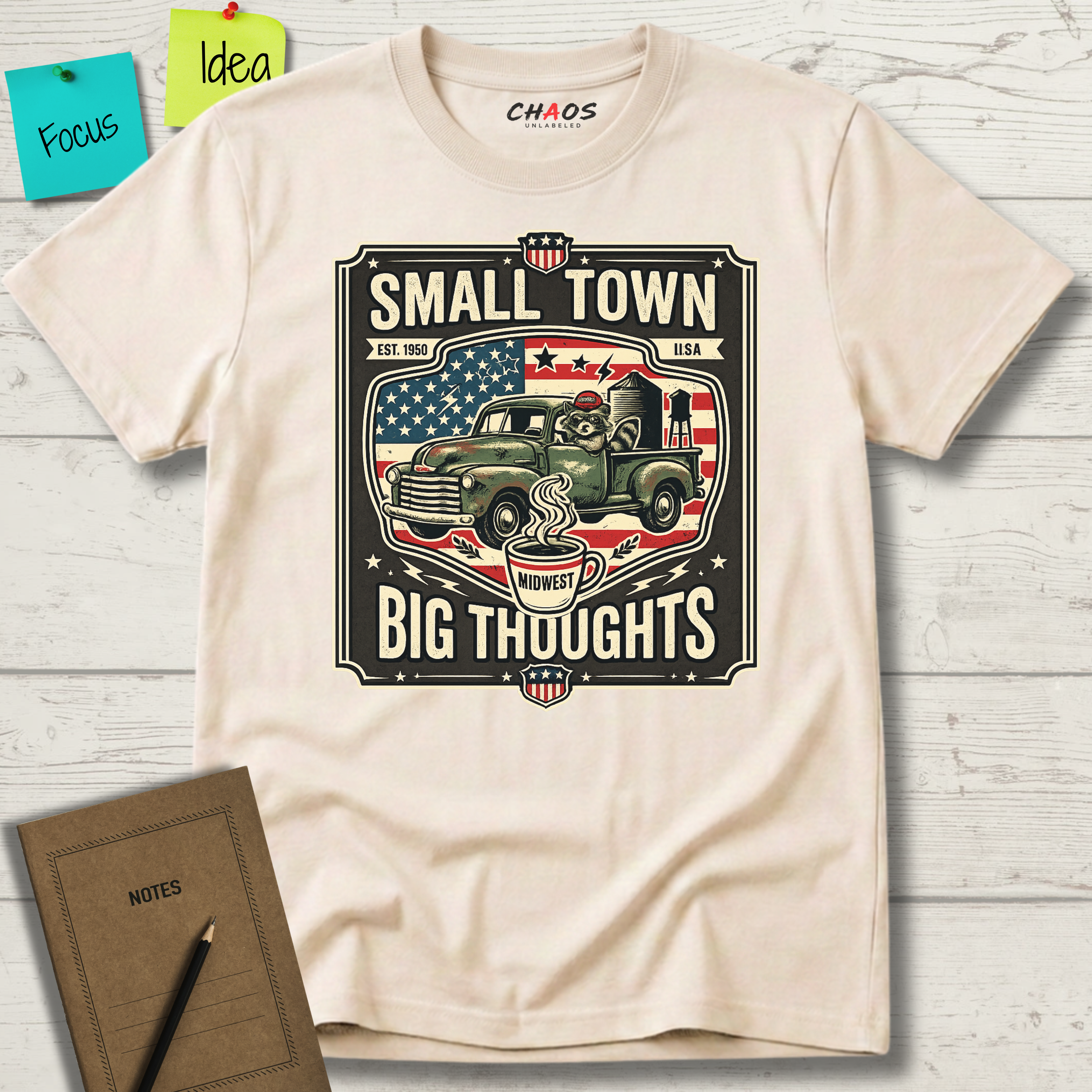 Small Town Big Thoughts T-Shirt