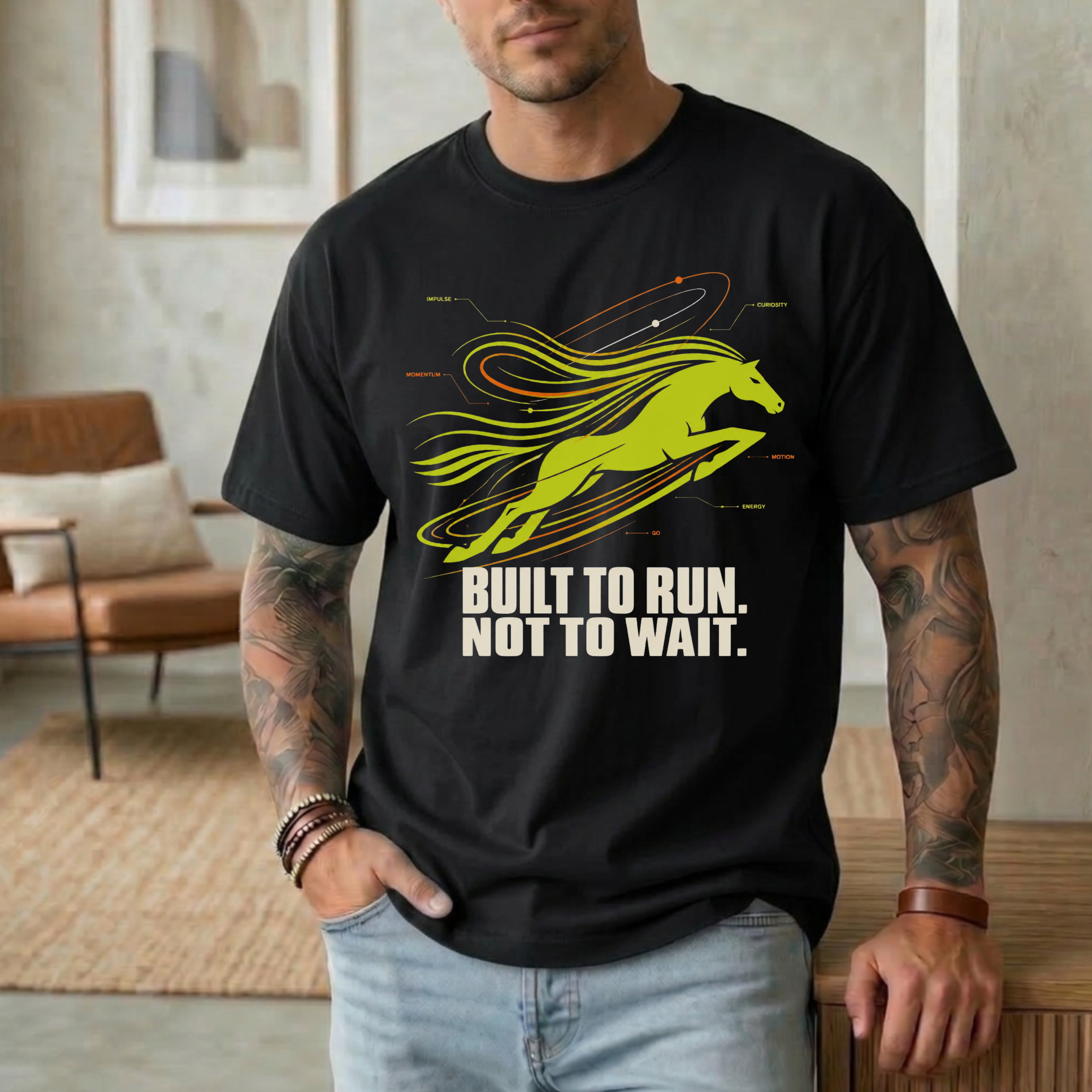 BUILT TO RUN NOT TO WAIT T-SHIRT