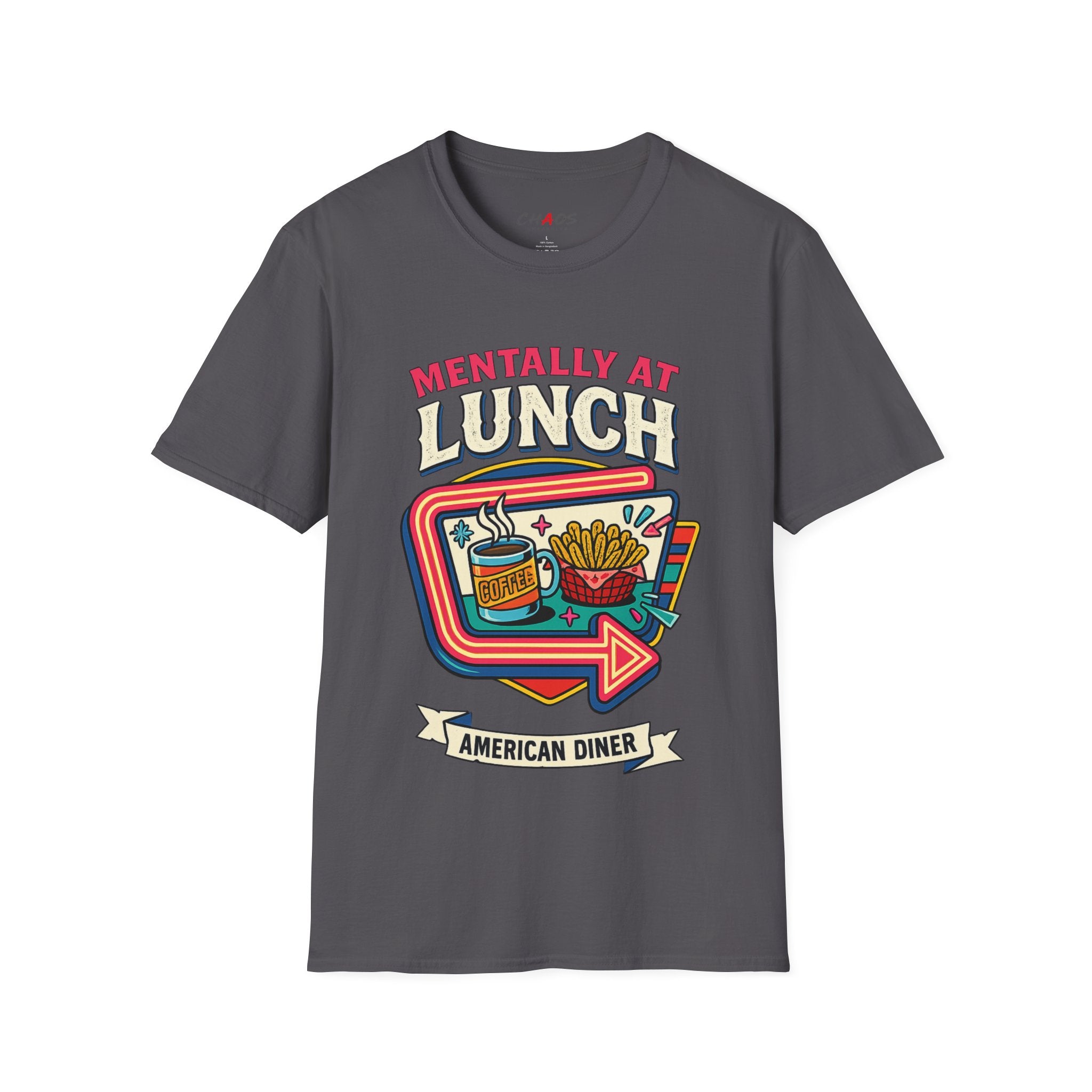Mentally At Lunch. American Diner T-Shirt
