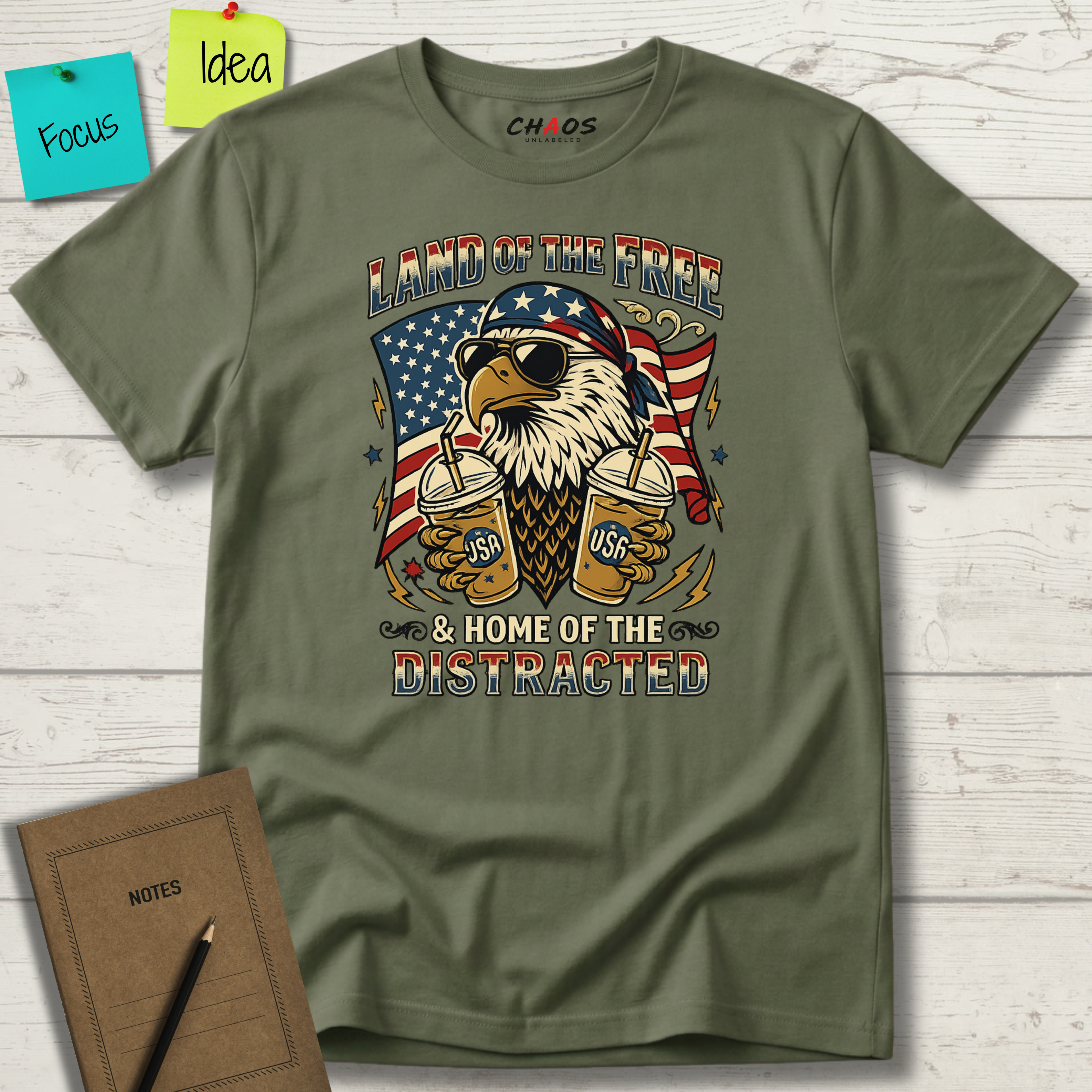 Land Of The Free And Home Of The Distracted T-Shirt