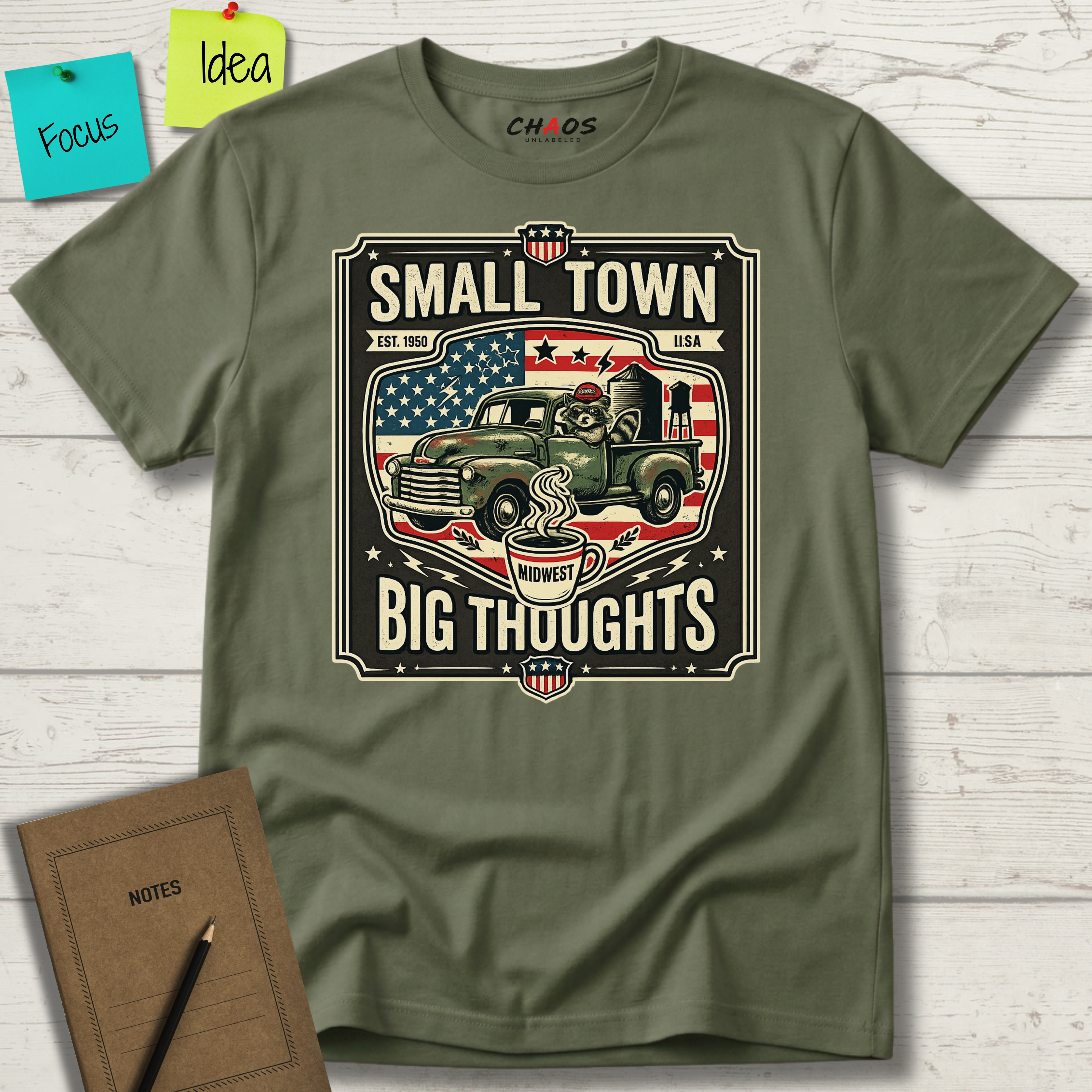 Small Town Big Thoughts T-Shirt