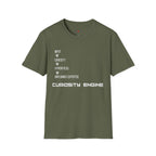 INPUT. Curiosity. Hyperfocus. Unplanned Expertise. Curiosity Engine T-Shirt