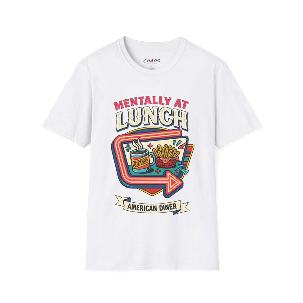Mentally At Lunch. American Diner T-Shirt