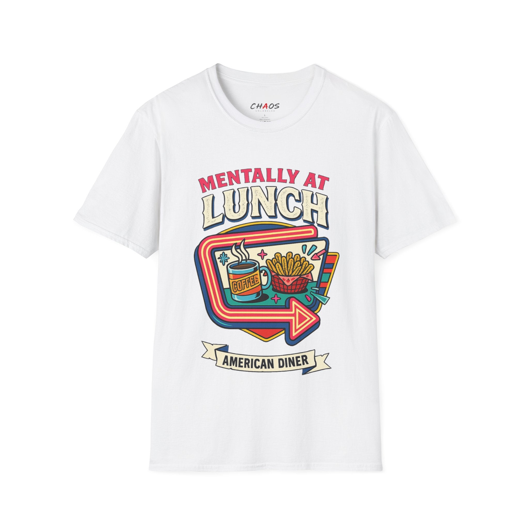 Mentally At Lunch. American Diner T-Shirt