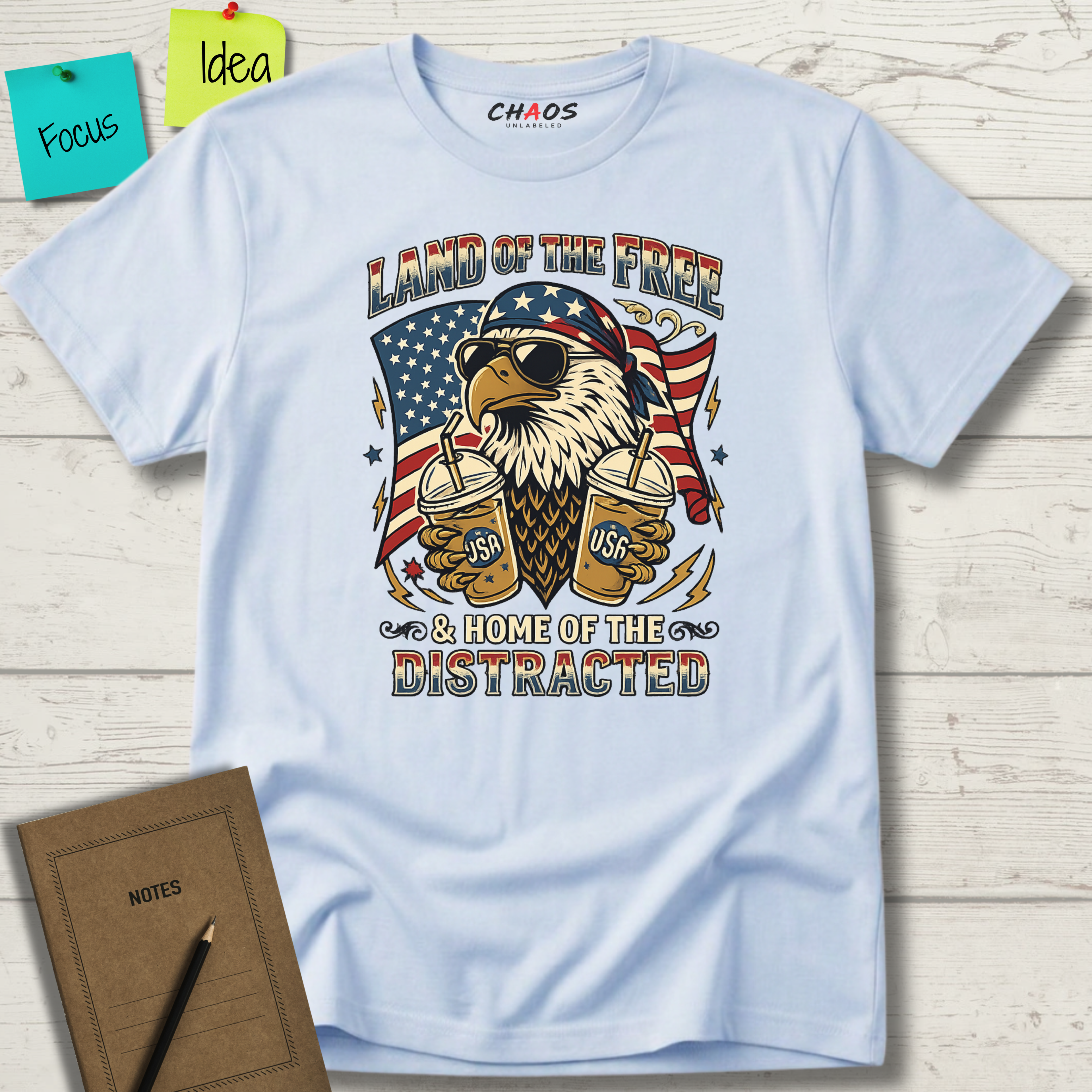 Land Of The Free And Home Of The Distracted T-Shirt