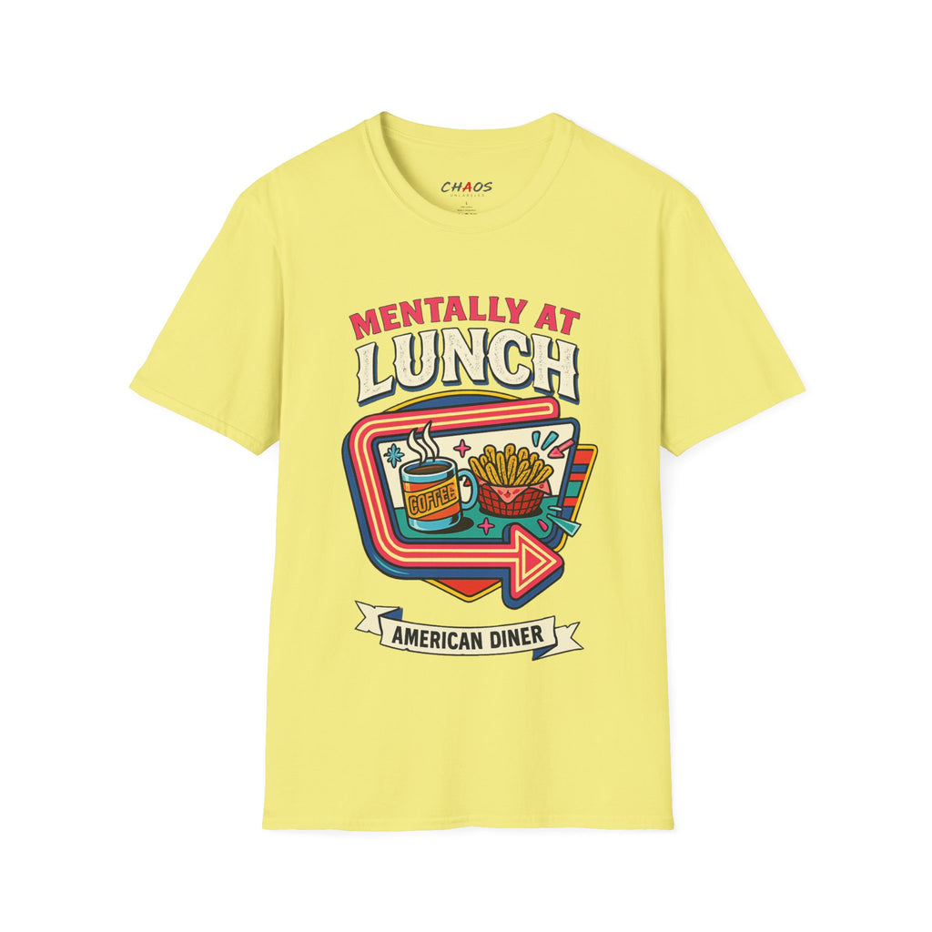 Mentally At Lunch. American Diner T-Shirt