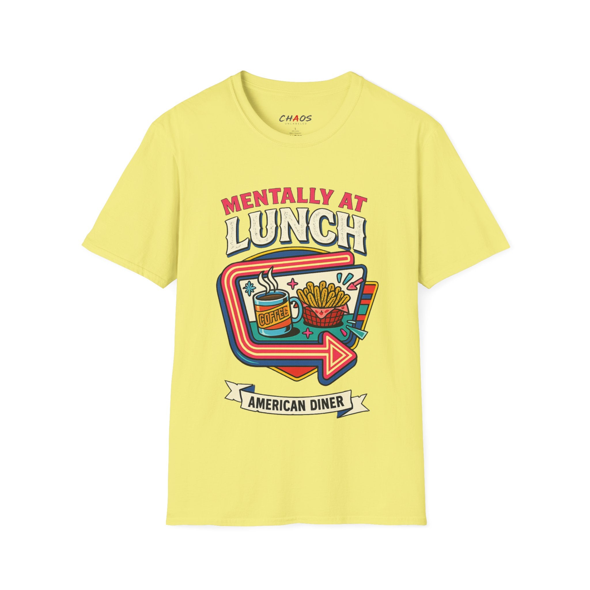 Mentally At Lunch. American Diner T-Shirt