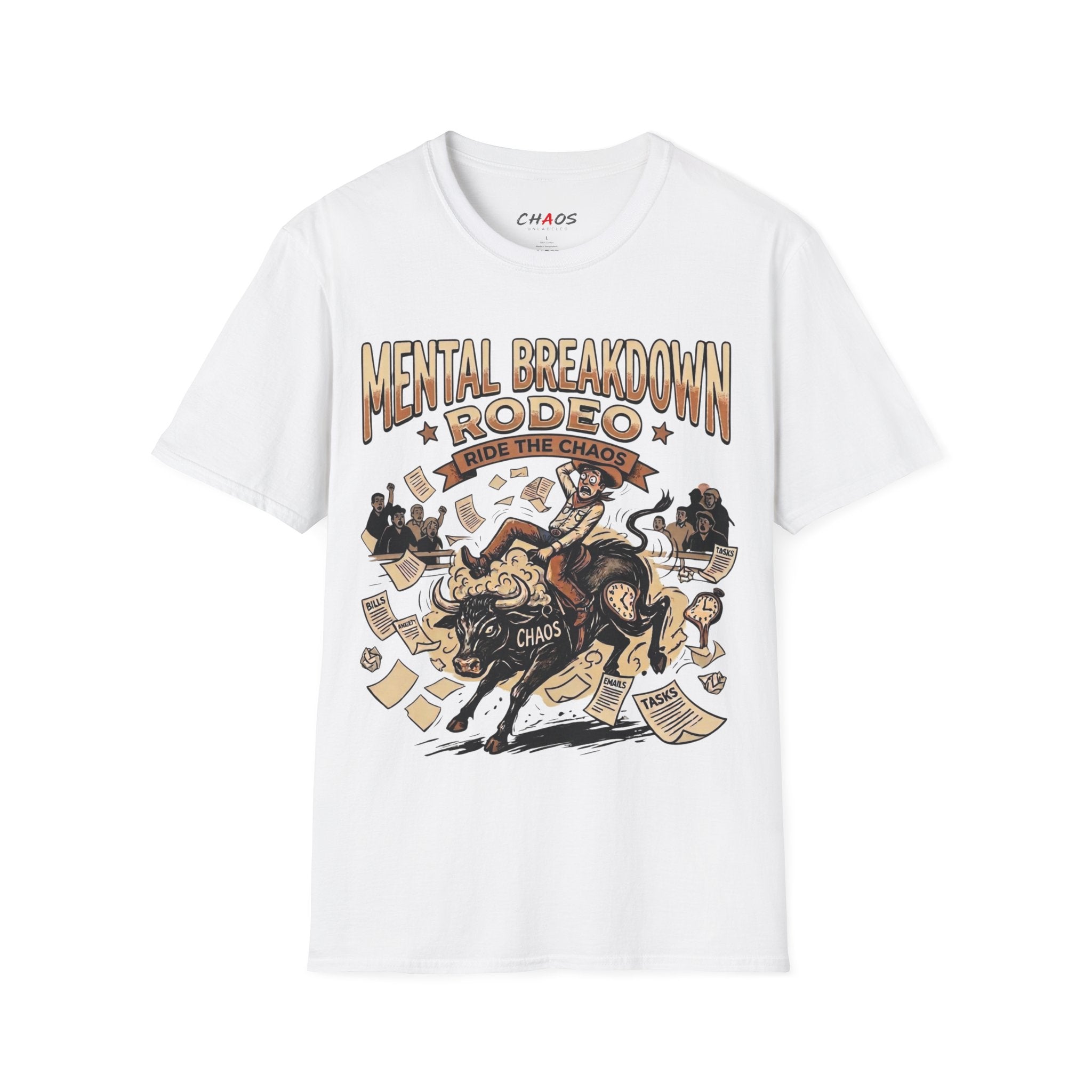 Mental Breakdown Rodeo. Ride the Chaos T-Shirt