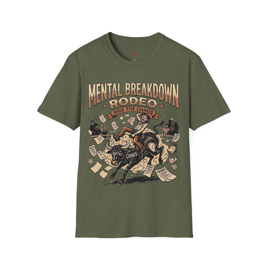 Mental Breakdown Rodeo. Ride the Chaos T-Shirt