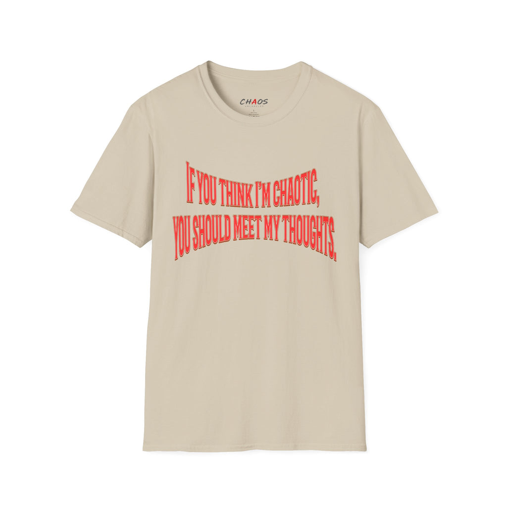 If You Think I’m Chaotic, You Should Meet My Thoughts T-Shirt