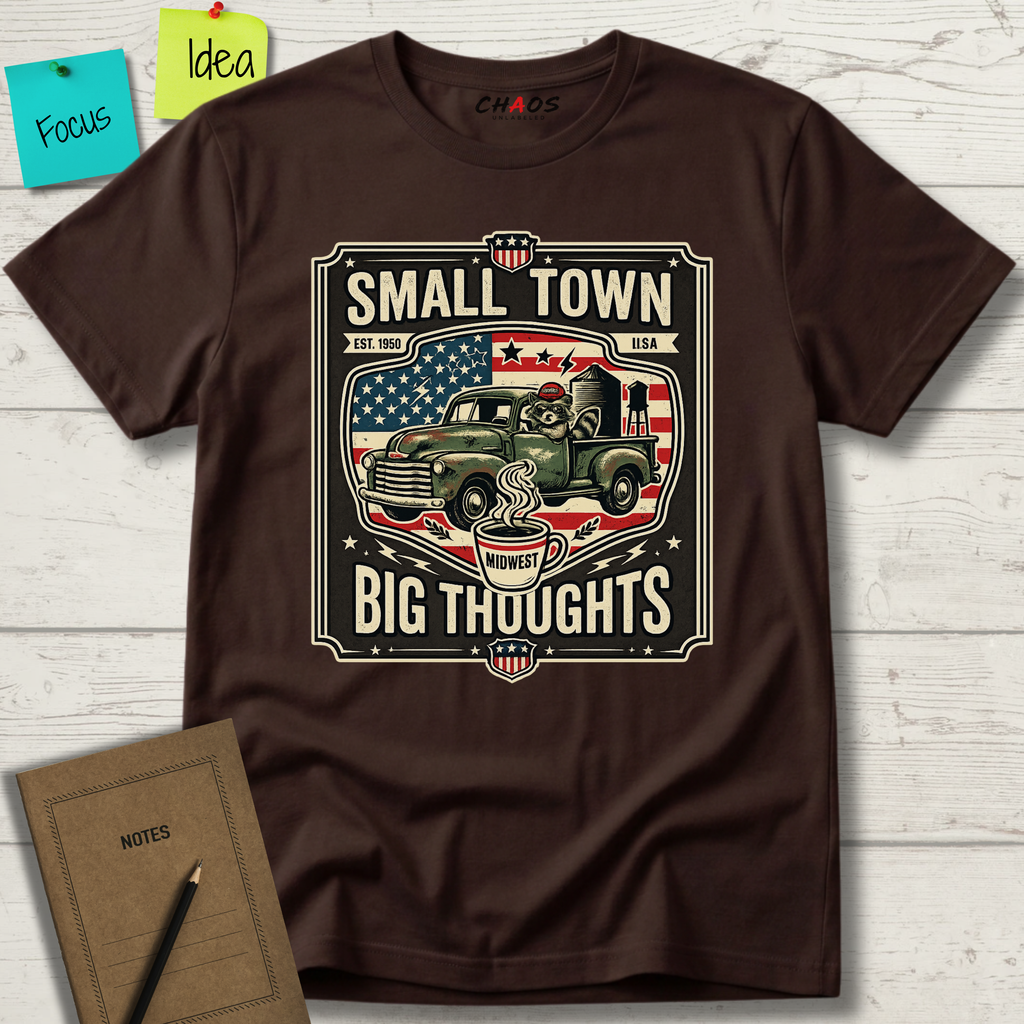 Small Town Big Thoughts T-Shirt