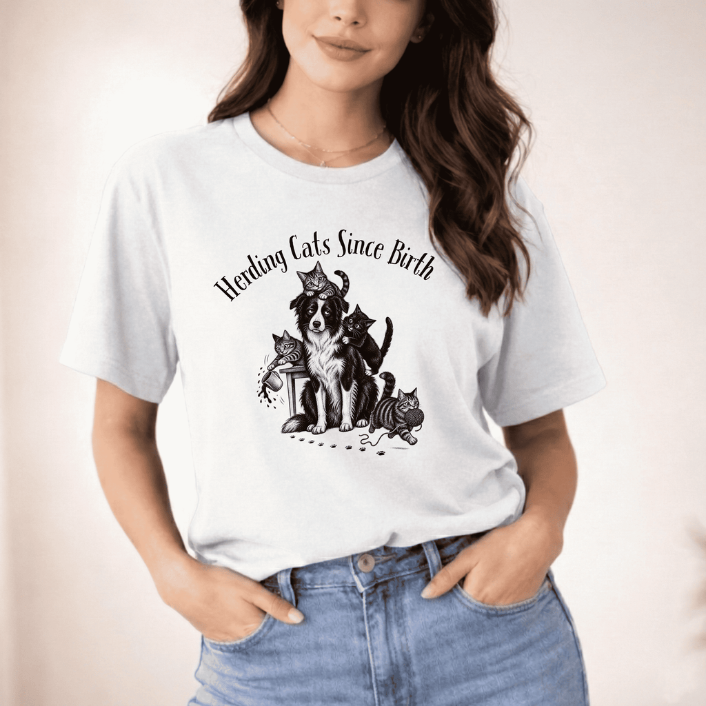 HERDING CATS SINCE BIRTH T-SHIRT