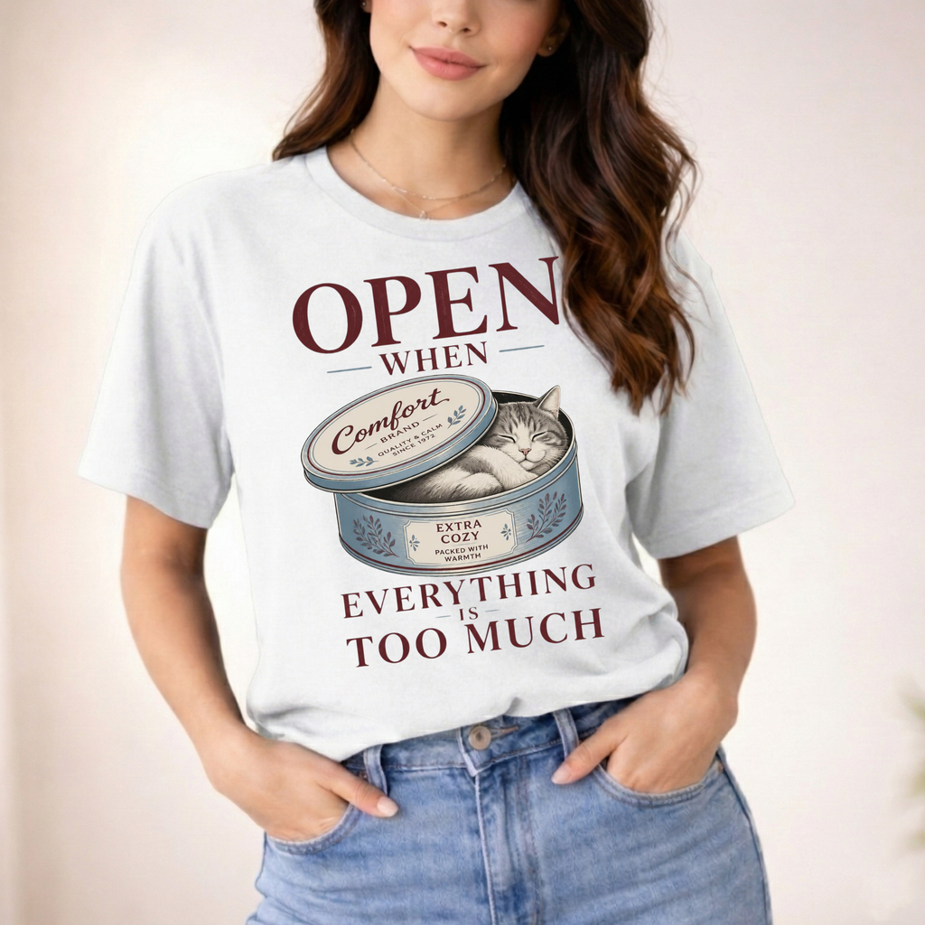 OPEN WHEN EVERYTHING IS TOO MUCH T-SHIRT