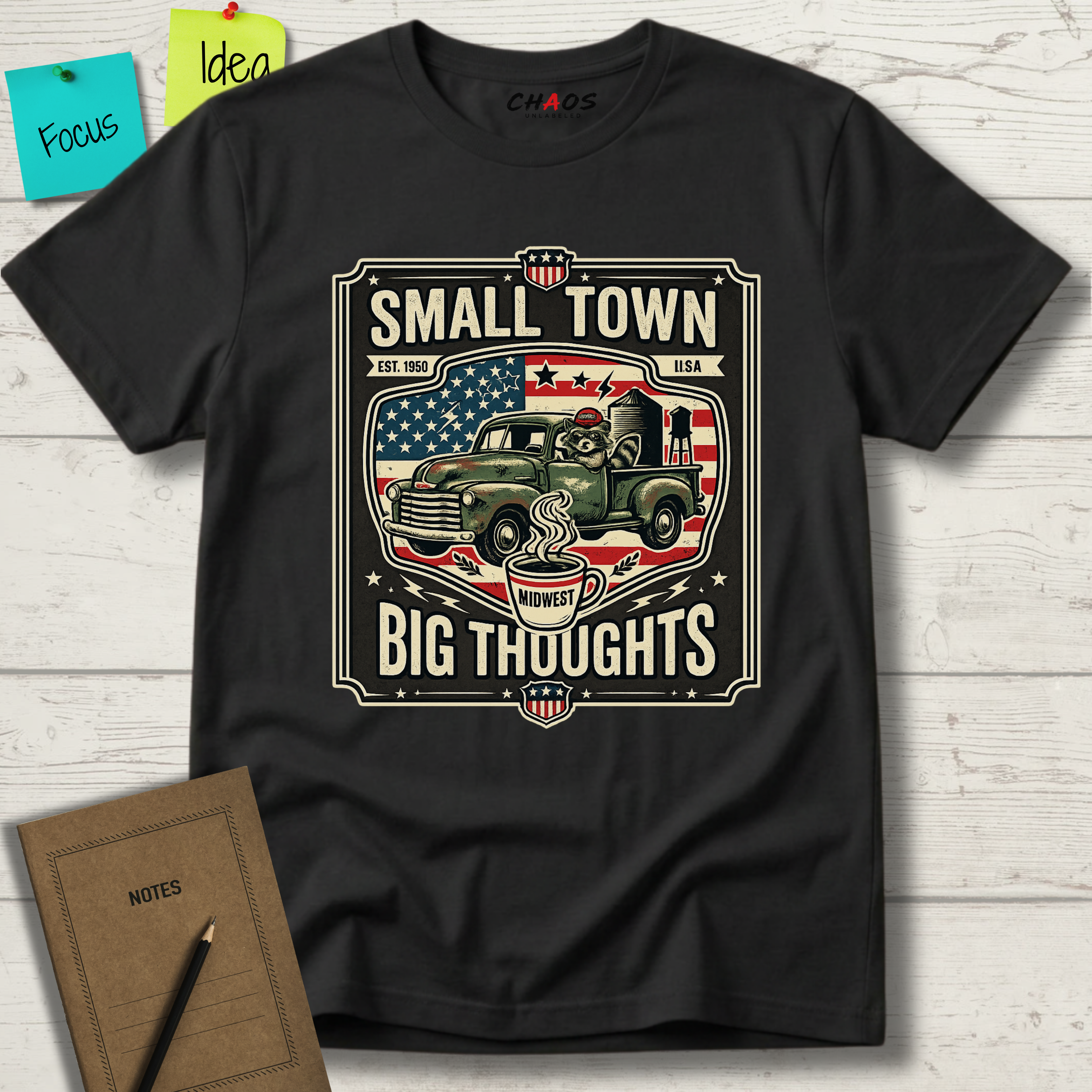 Small Town Big Thoughts T-Shirt