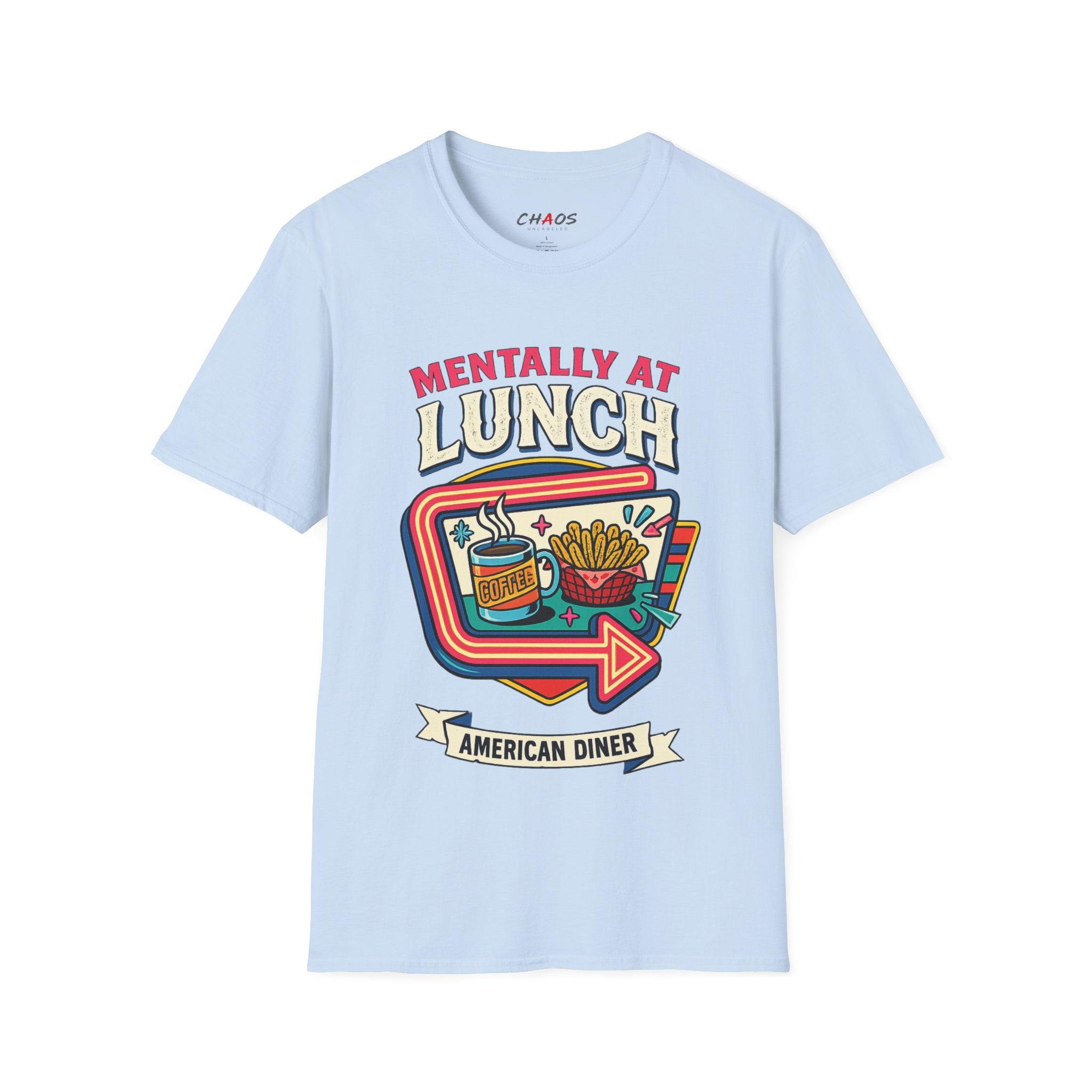 Mentally At Lunch. American Diner T-Shirt
