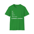 INPUT. Curiosity. Hyperfocus. Unplanned Expertise. Curiosity Engine T-Shirt