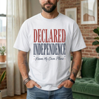 DECLARED INDEPENDENCE FROM MY OWN PLANS T-SHIRT