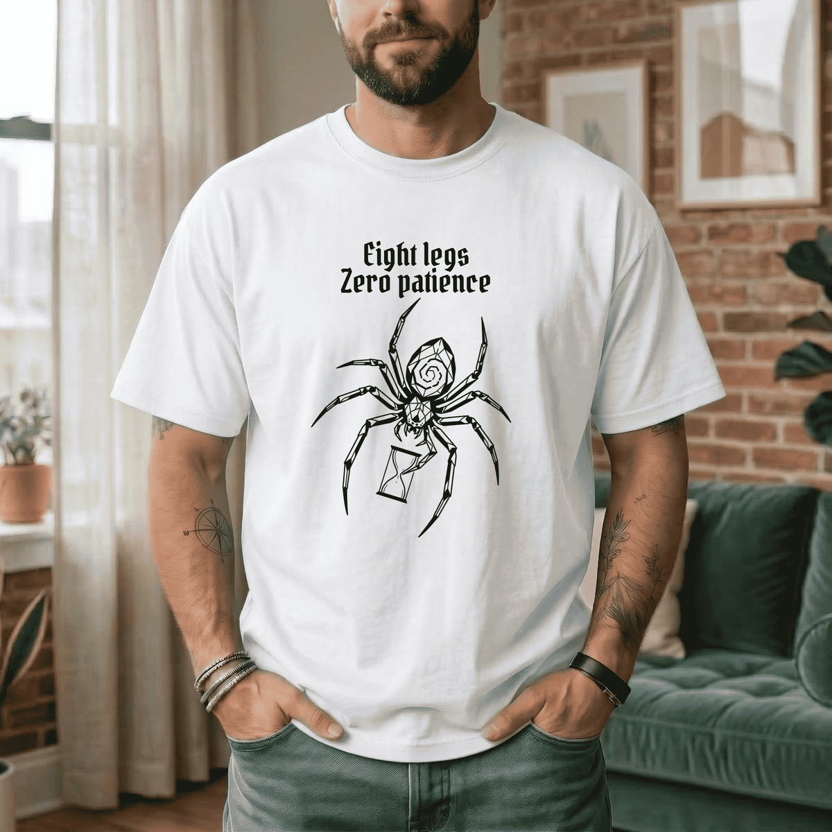 EIGHT LEGS ZERO PATIENCE T-SHIRT