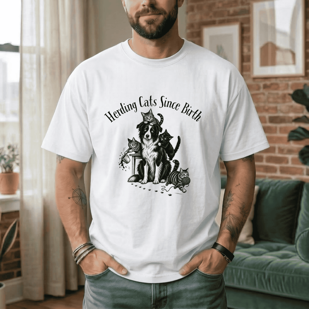 HERDING CATS SINCE BIRTH T-SHIRT