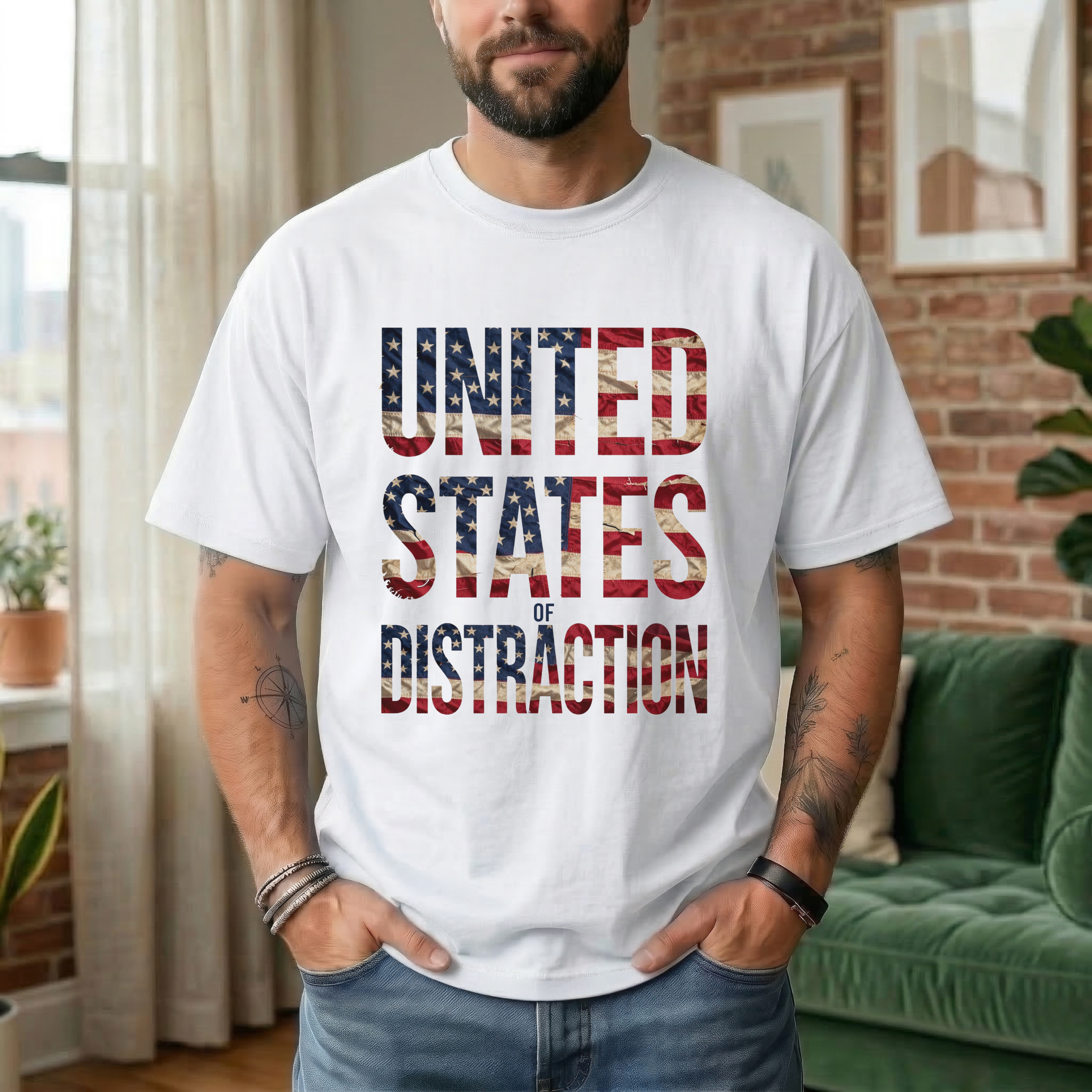 UNITED STATES OF DISTRACTION T-SHIRT