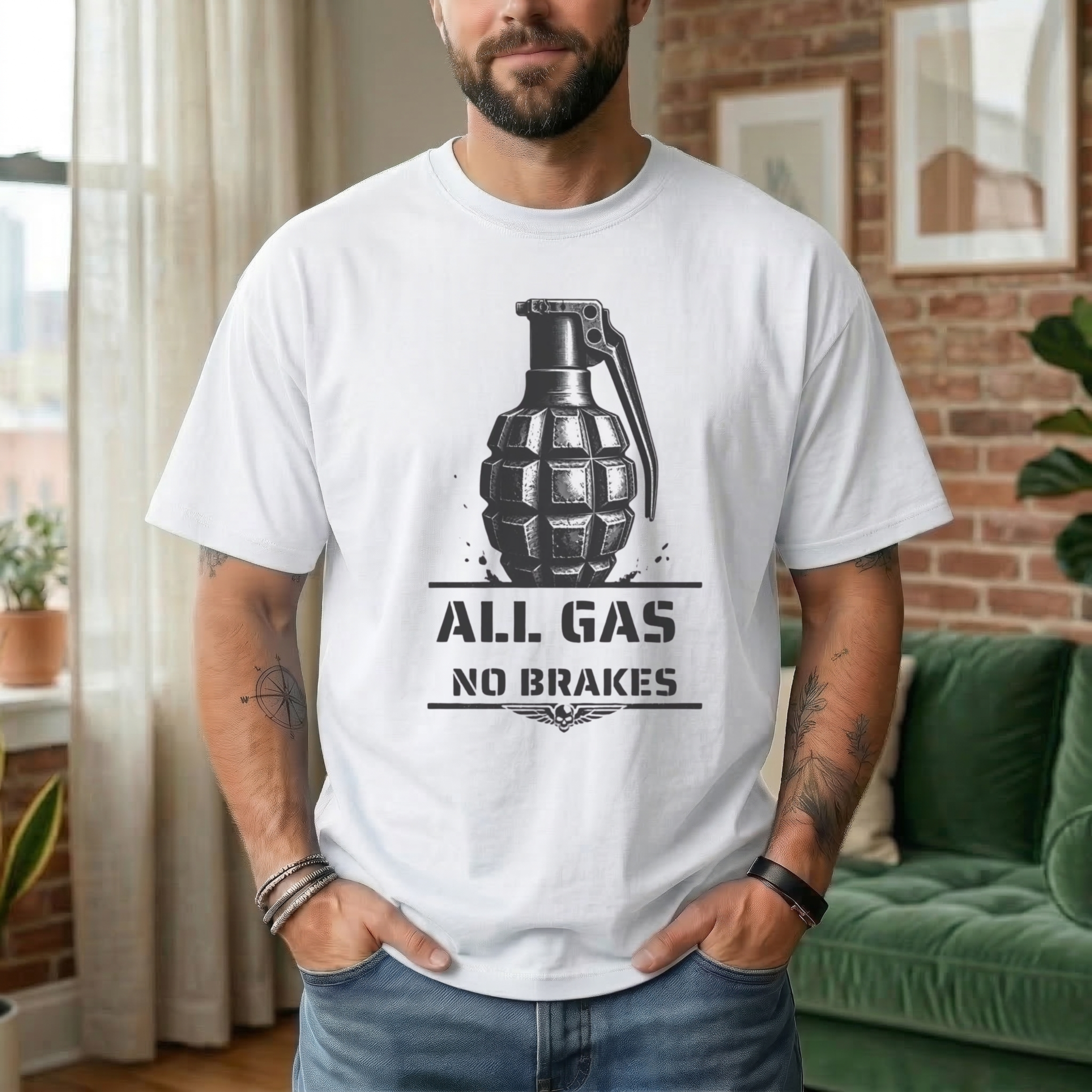 ALL GAS NO BRAKES T-SHIRT