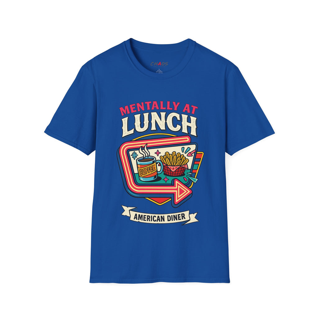 Mentally At Lunch. American Diner T-Shirt