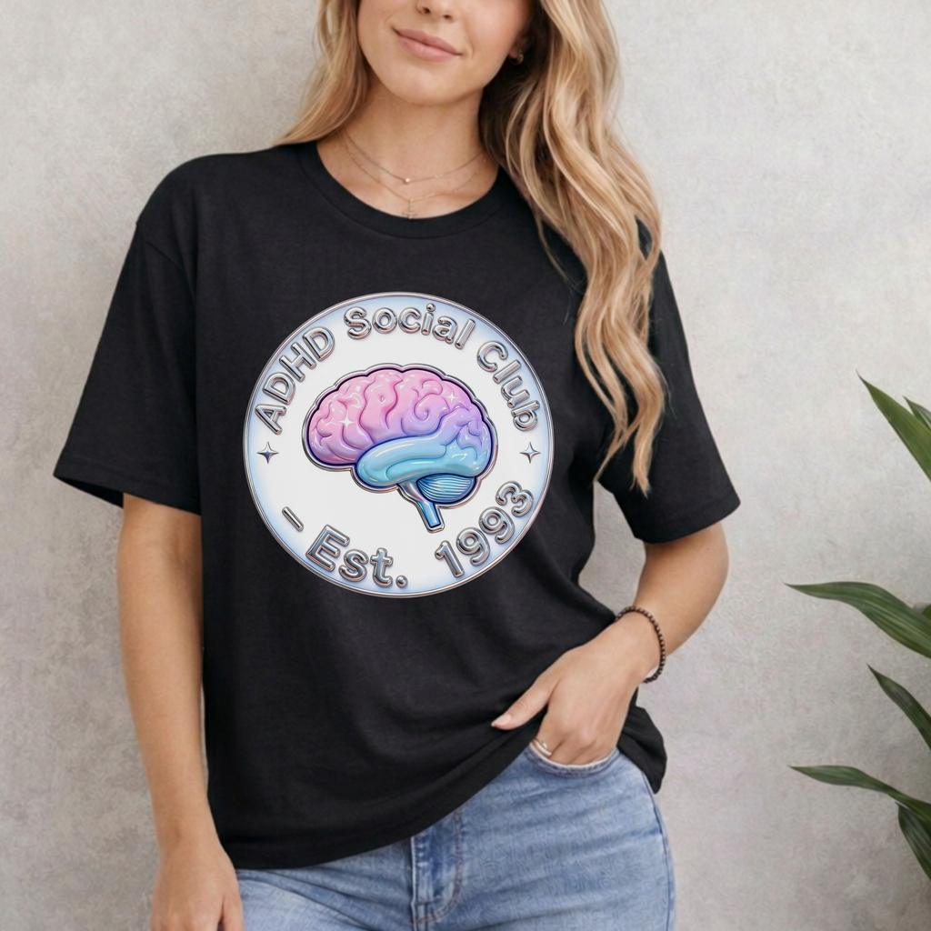 ADHD SOCIAL CLUB EST. 1993 T-SHIRT