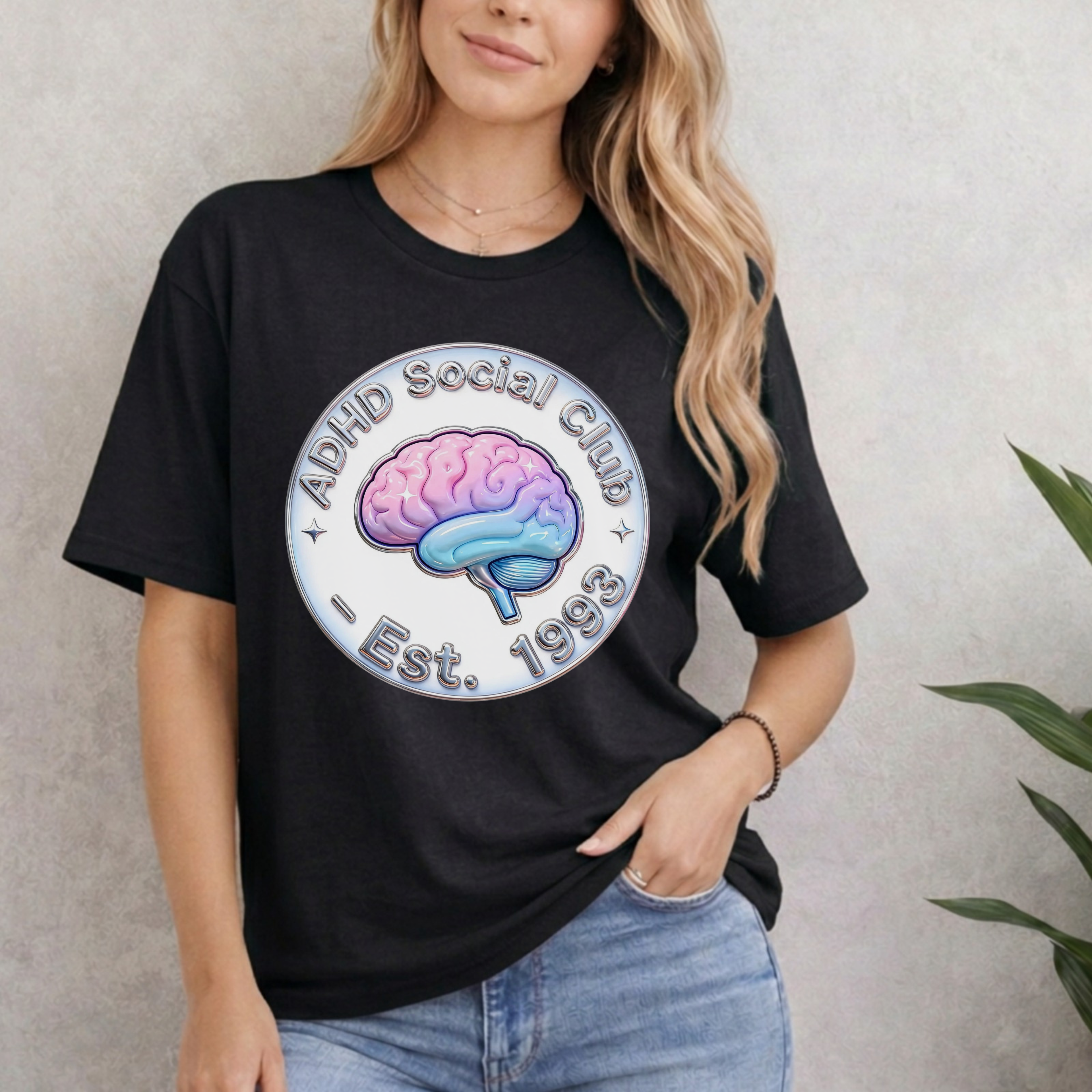 ADHD SOCIAL CLUB EST. 1993 T-SHIRT