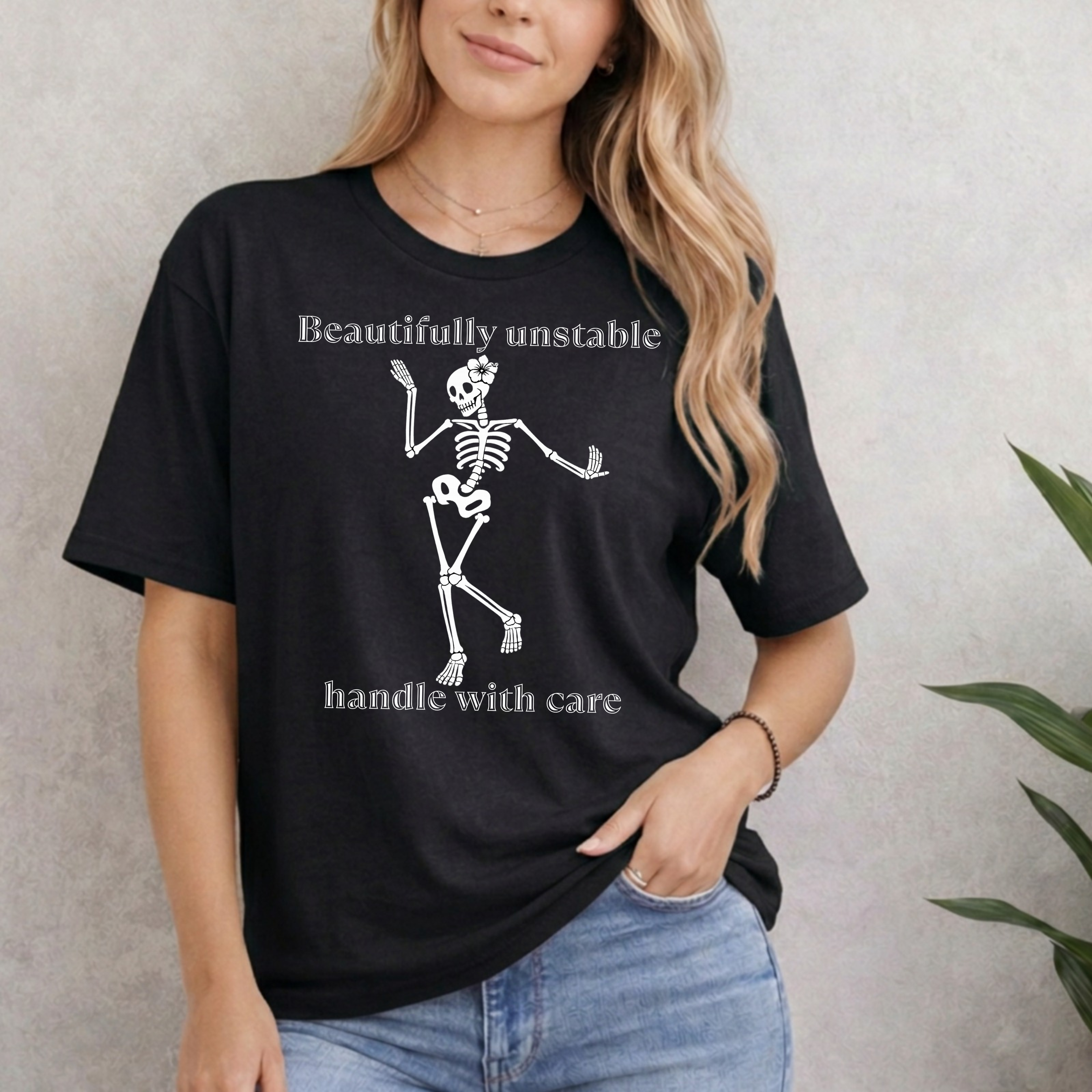 BEAUTIFFULLY UNSTABLE HANDLE WITH CARE T-SHIRT