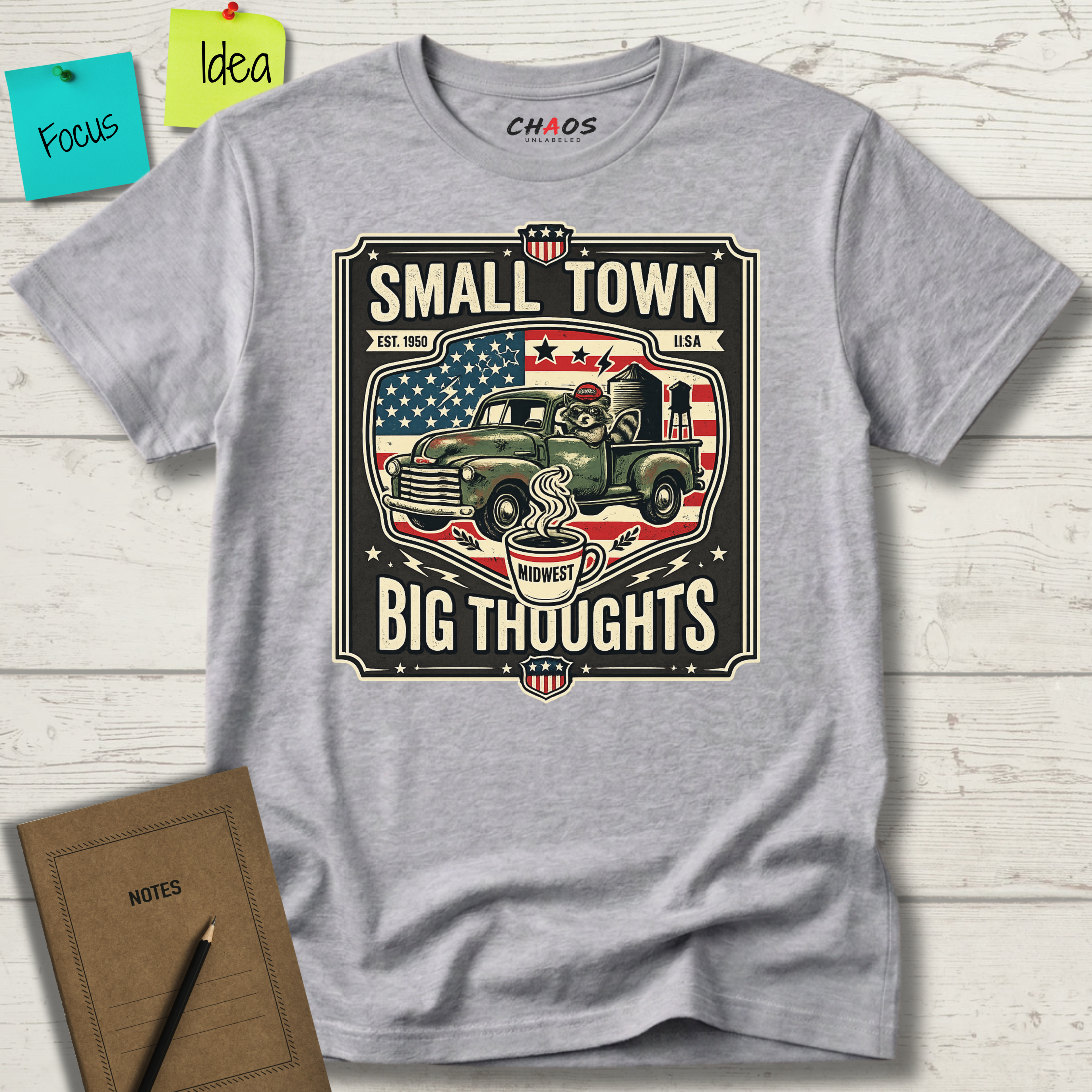 Small Town Big Thoughts T-Shirt