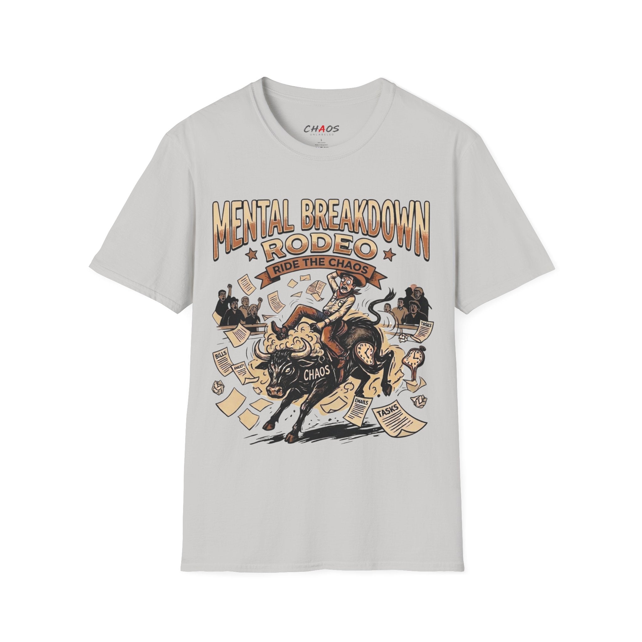 Mental Breakdown Rodeo. Ride the Chaos T-Shirt