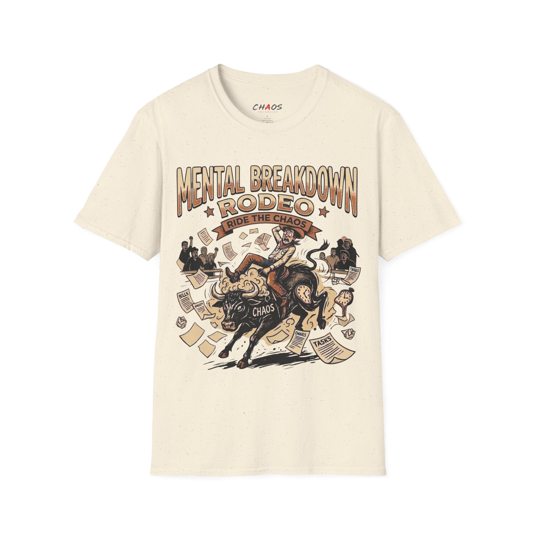 Mental Breakdown Rodeo. Ride the Chaos T-Shirt
