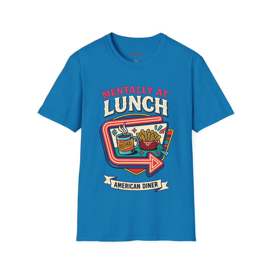 Mentally At Lunch. American Diner T-Shirt