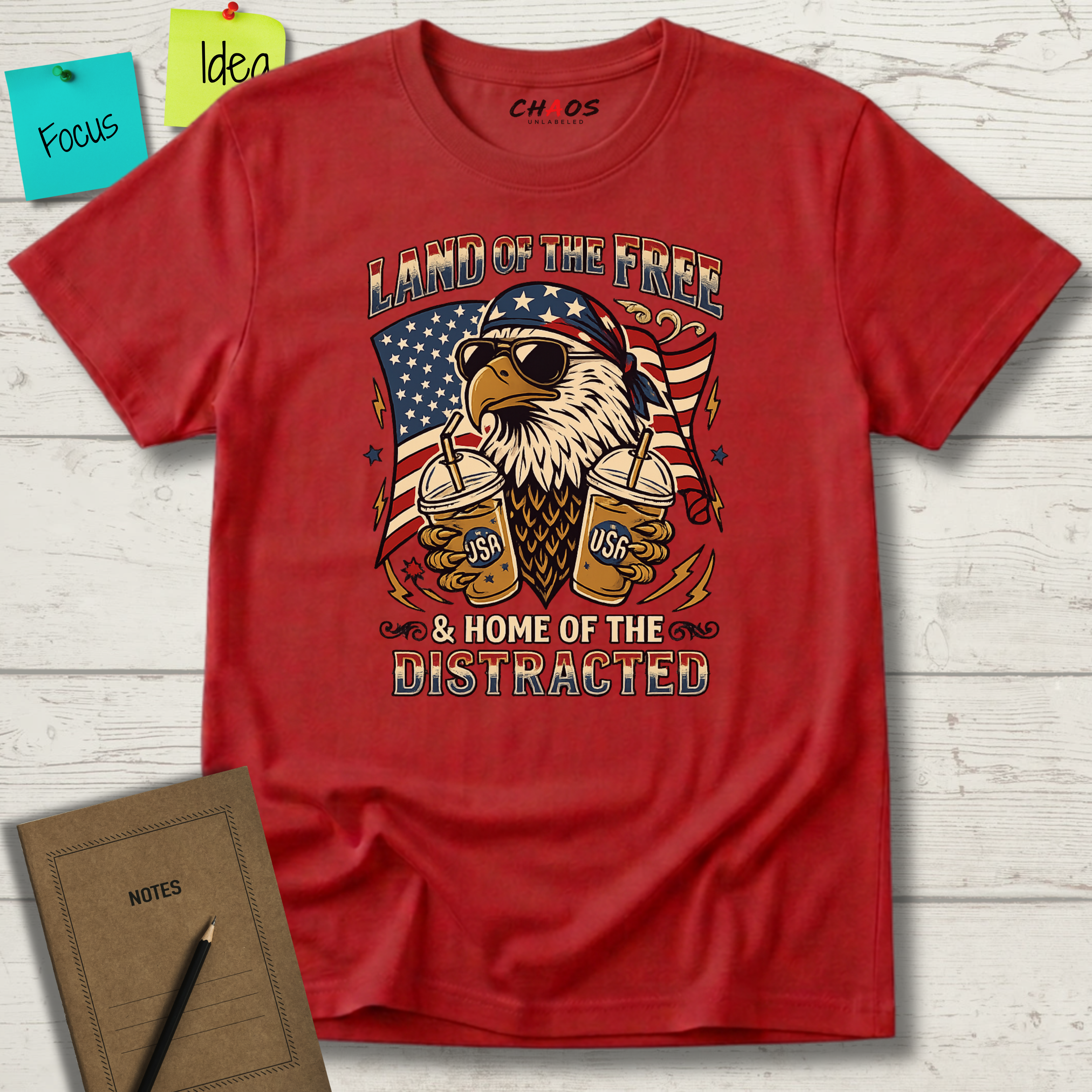 Land Of The Free And Home Of The Distracted T-Shirt