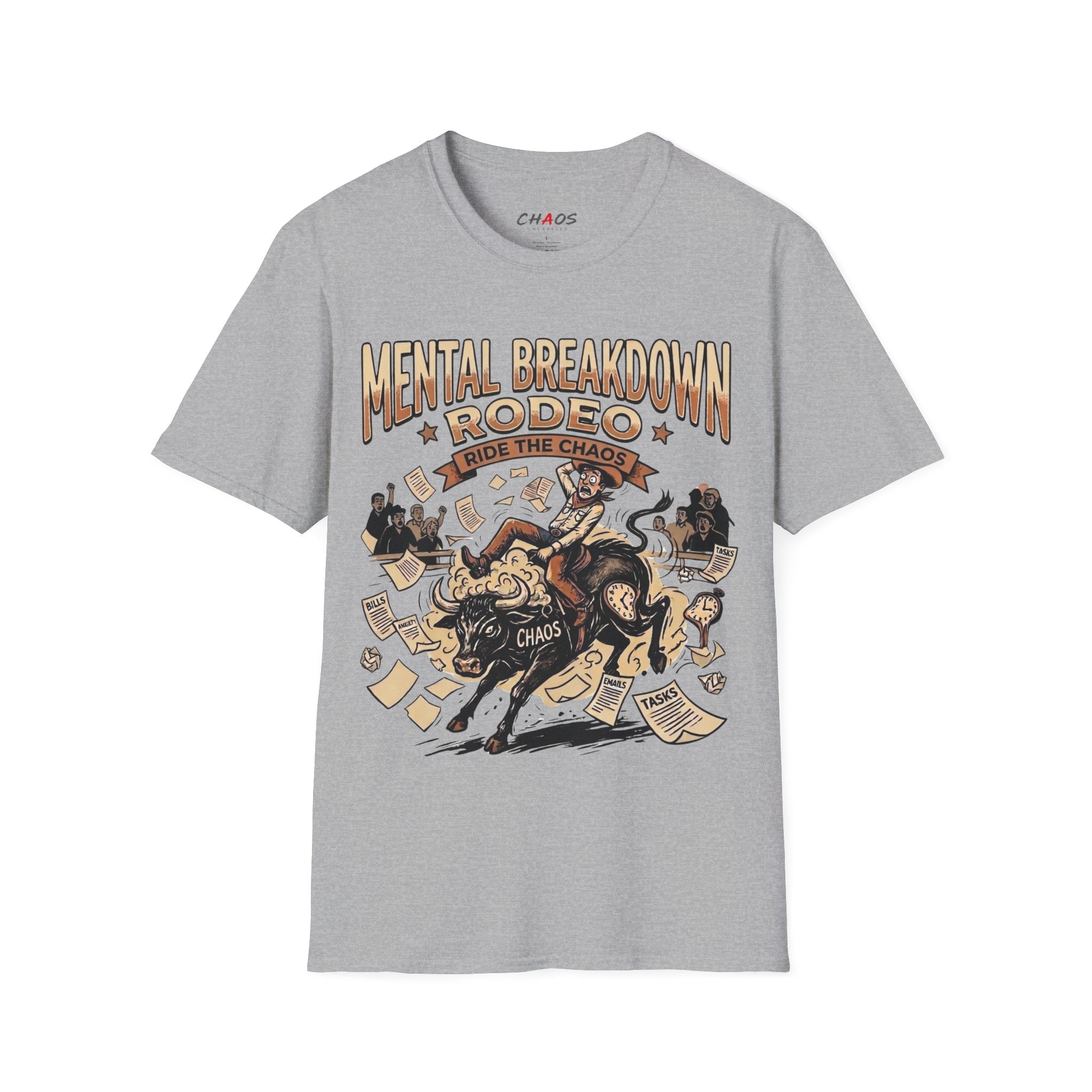 Mental Breakdown Rodeo. Ride the Chaos T-Shirt