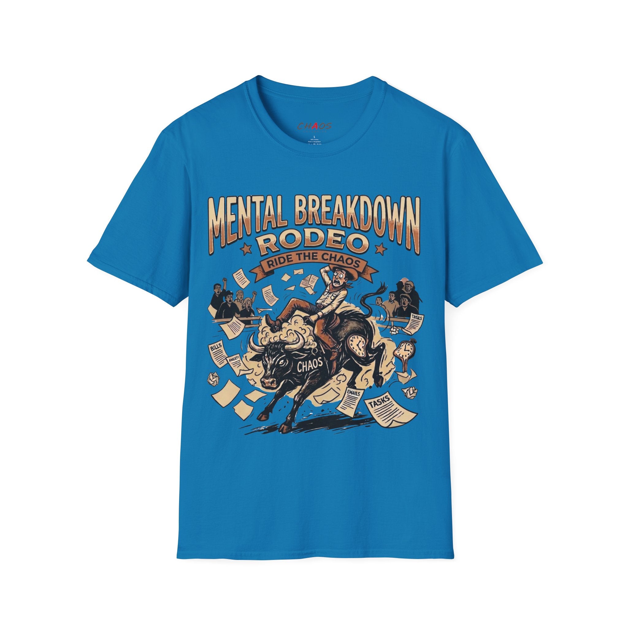 Mental Breakdown Rodeo. Ride the Chaos T-Shirt