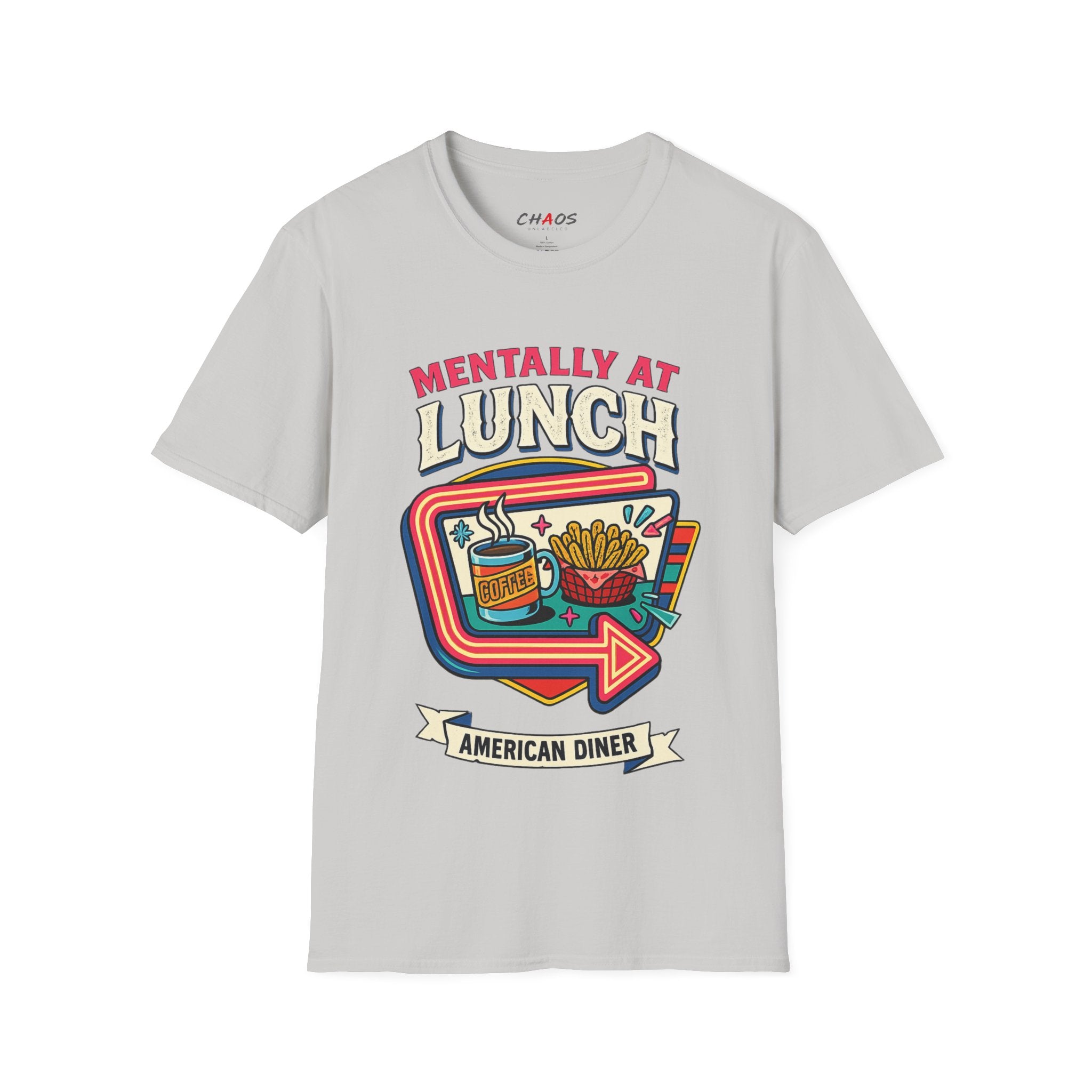 Mentally At Lunch. American Diner T-Shirt