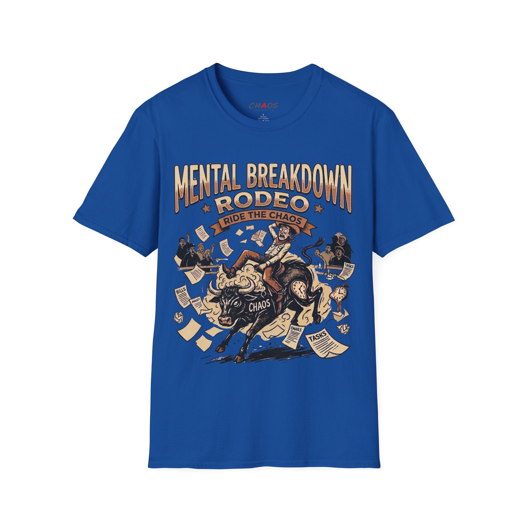 Mental Breakdown Rodeo. Ride the Chaos T-Shirt