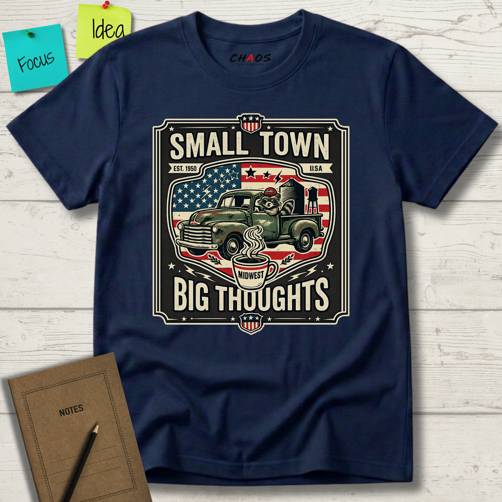 Small Town Big Thoughts T-Shirt
