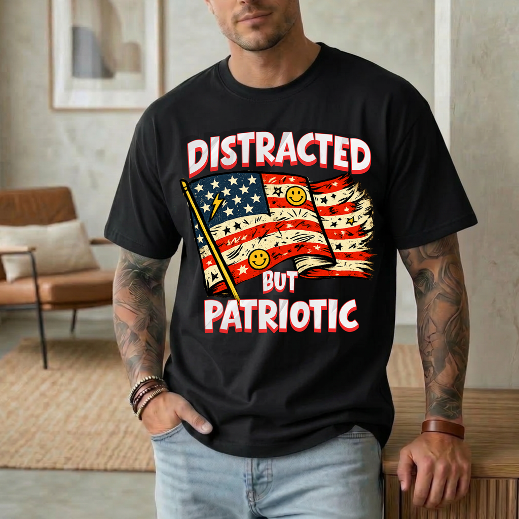 Distracted But Patriotic T-Shirt