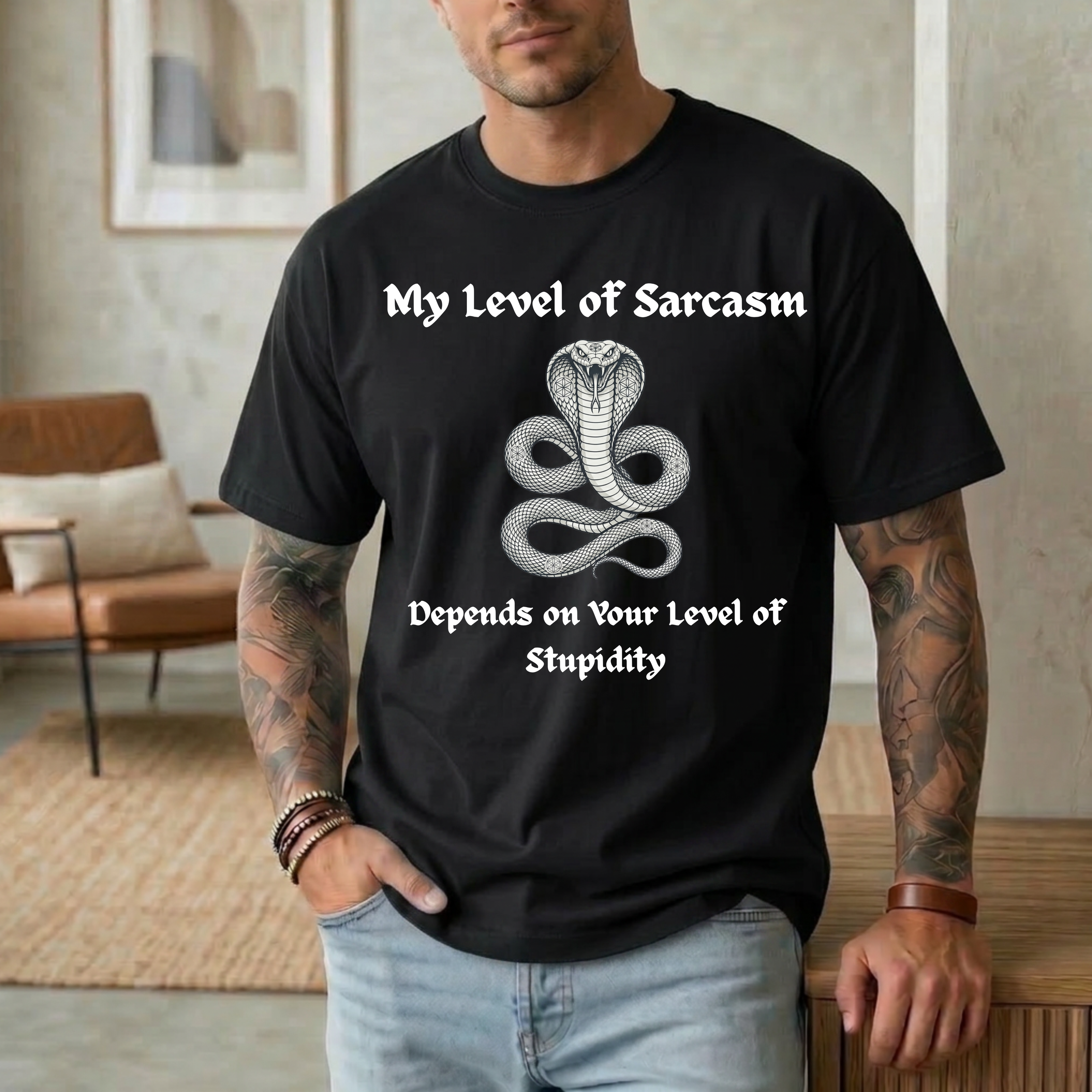 My Level Of Sarcasm Depends Of Your Level Of Stupidity T-Shirt