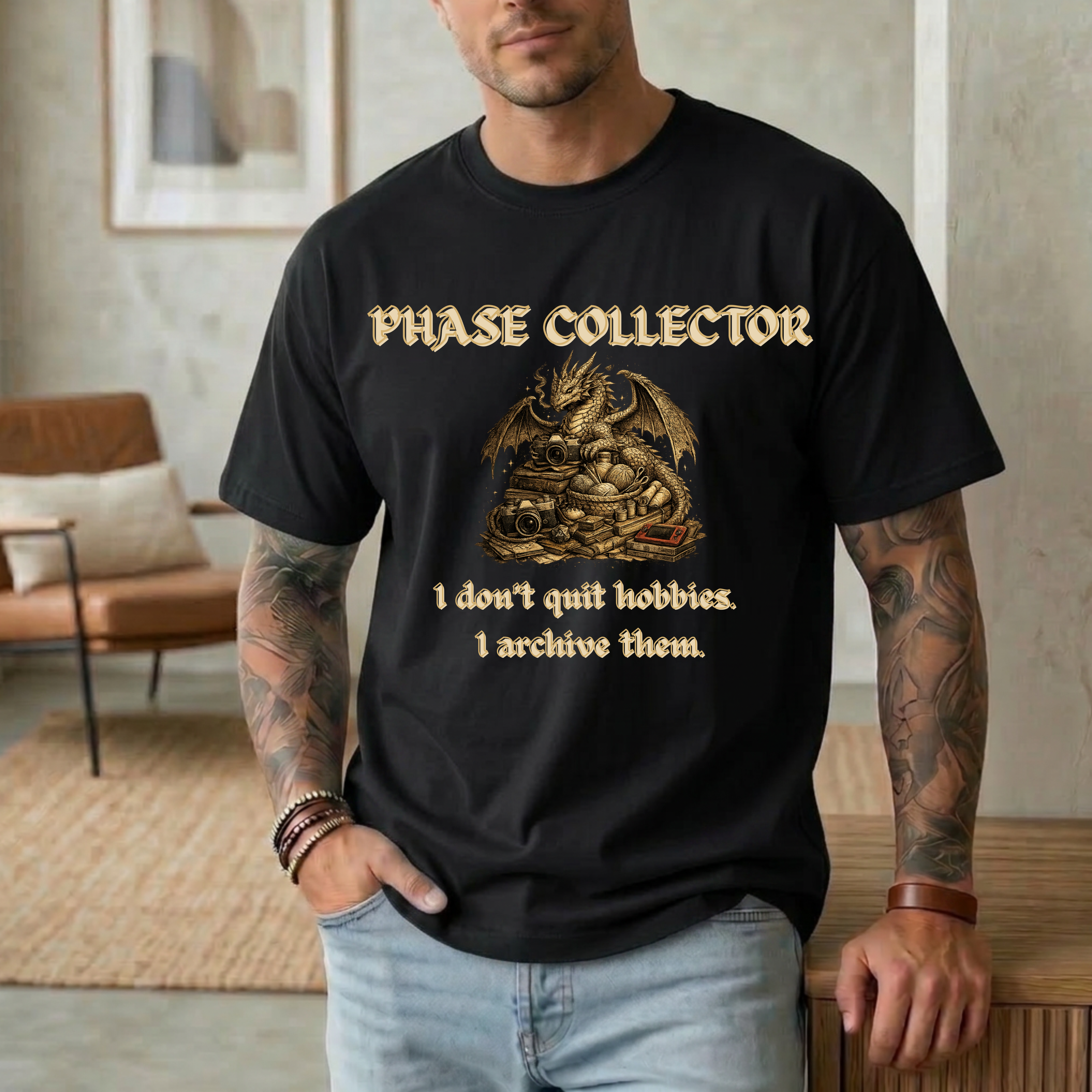 Phase Collector. I Don't Quit Hobbies I Archive Them T-Shirt