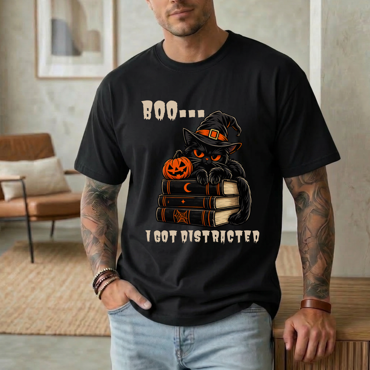 BOO... I GOT DISTRACTED T-SHIRT