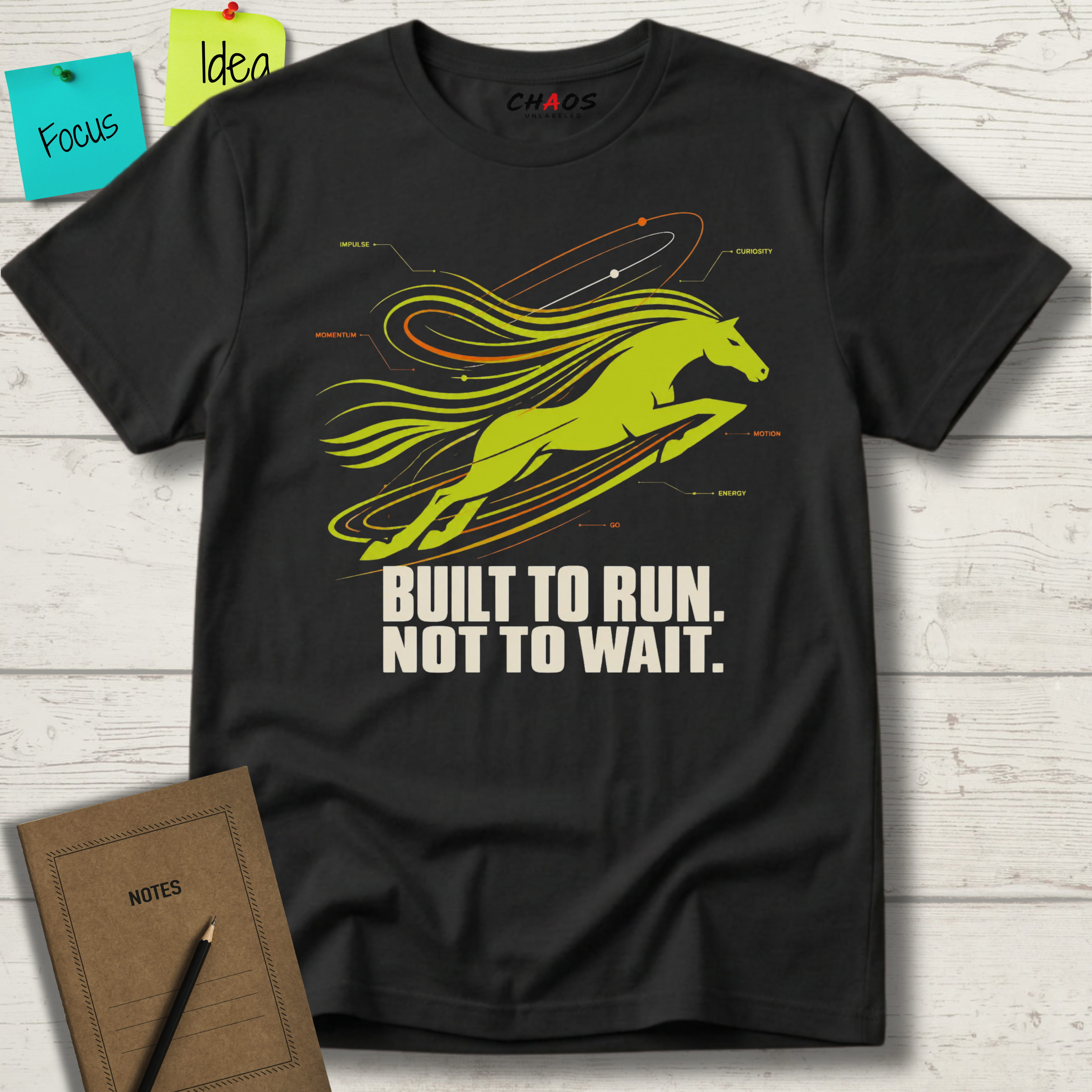 BUILT TO RUN NOT TO WAIT T-SHIRT
