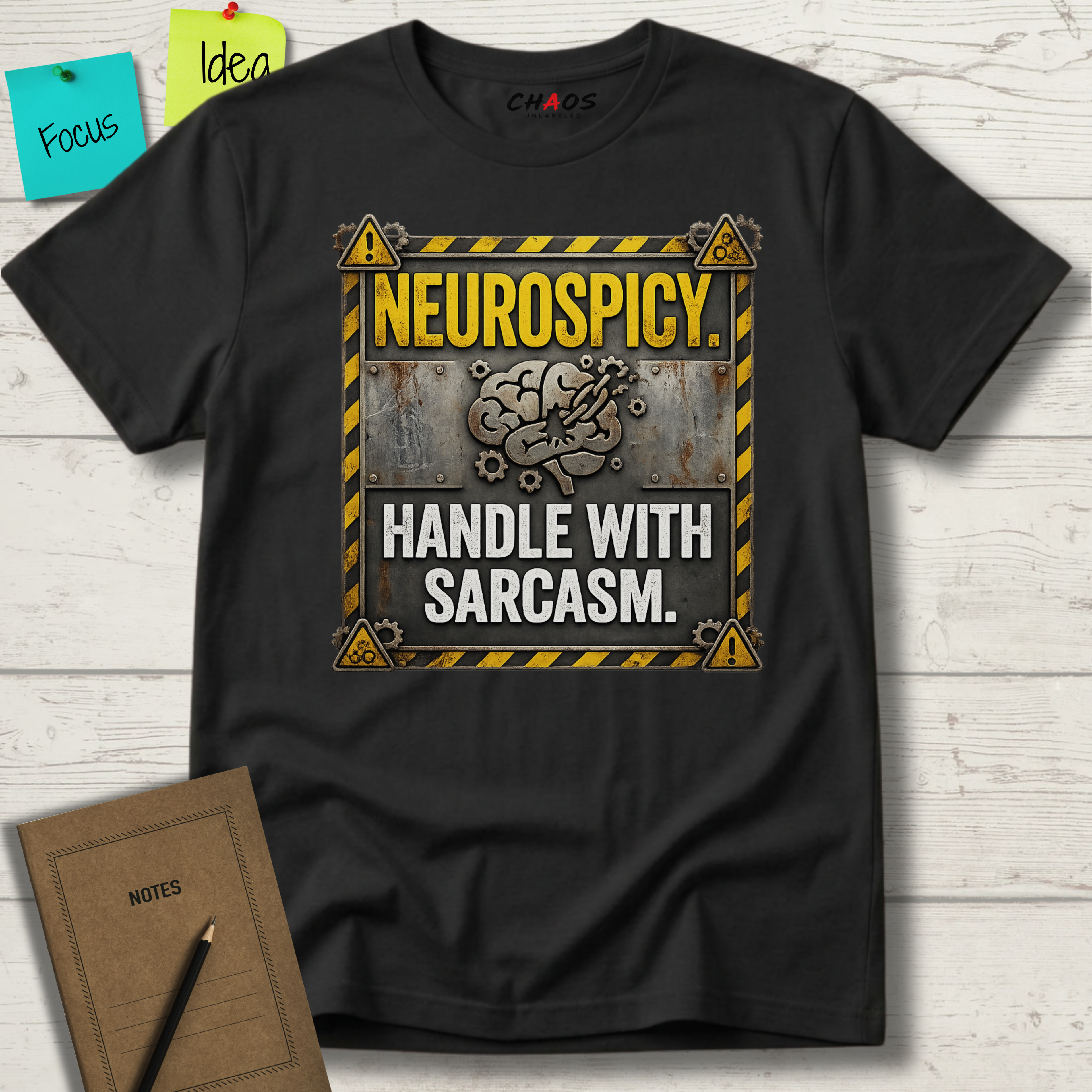 Neurospicy. Handle With Sarcasm T-Shirt