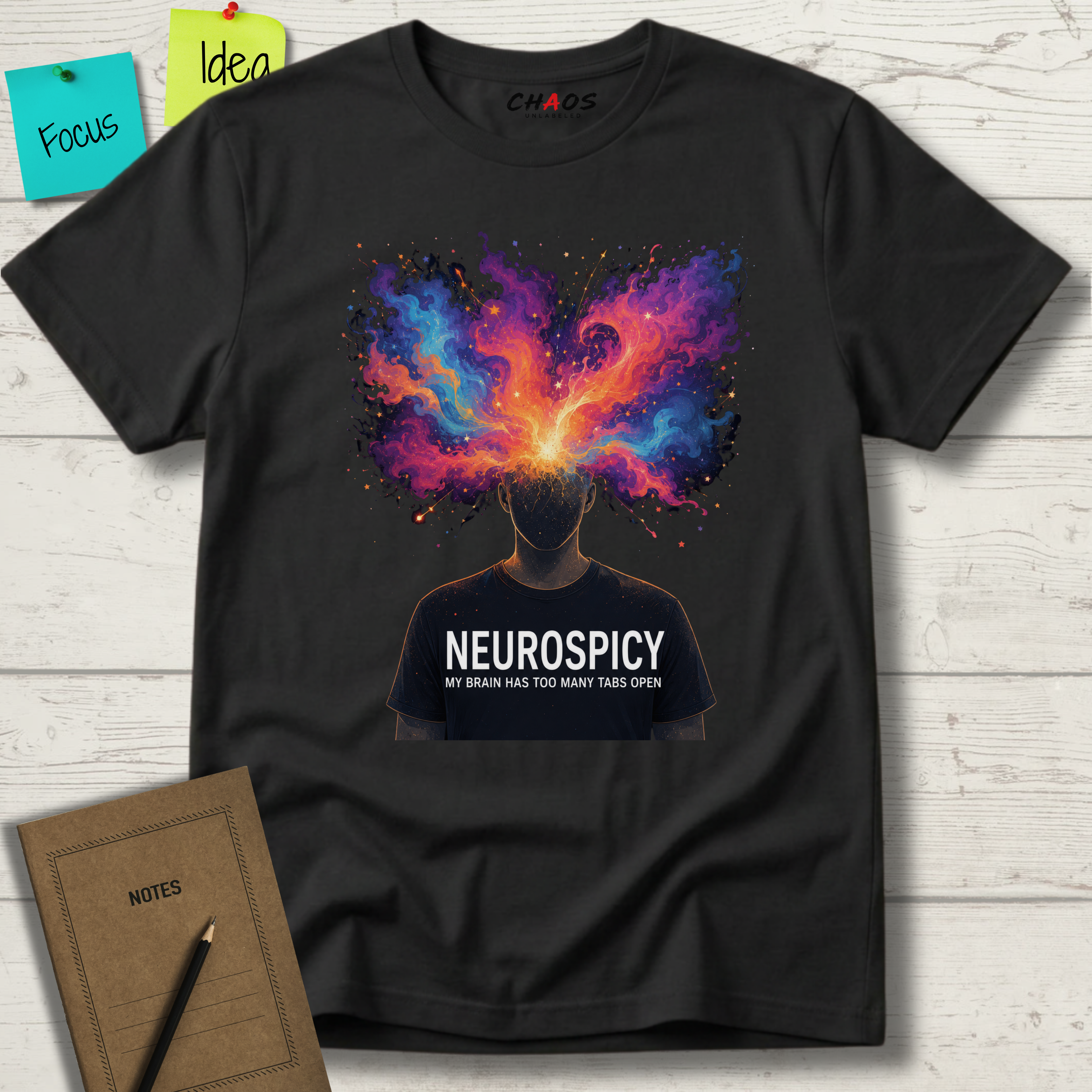 Neurospicy My Brain Has Too Many Tabs Open T-Shirt