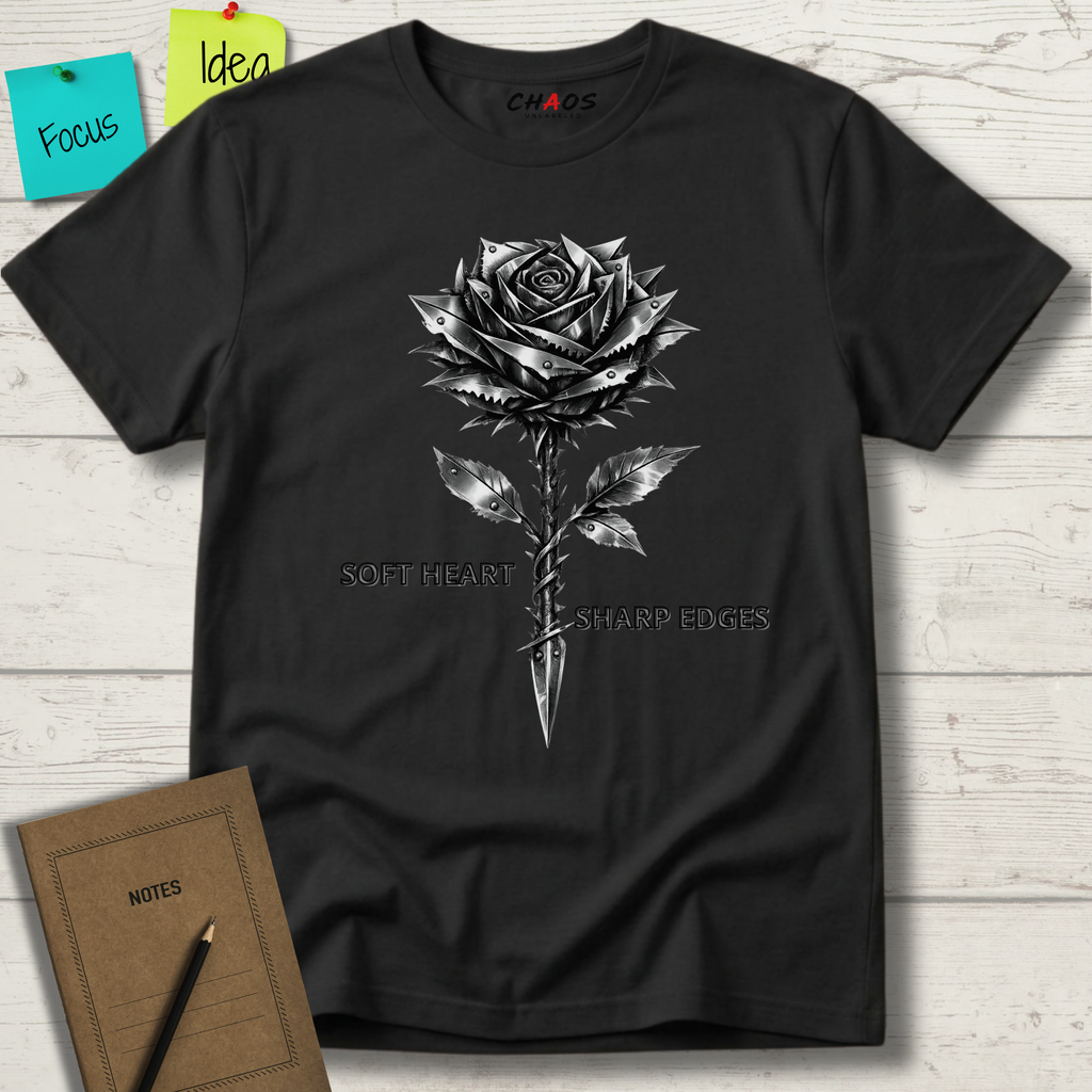 SOFT HEART SHARP EDGES T-SHIRT
