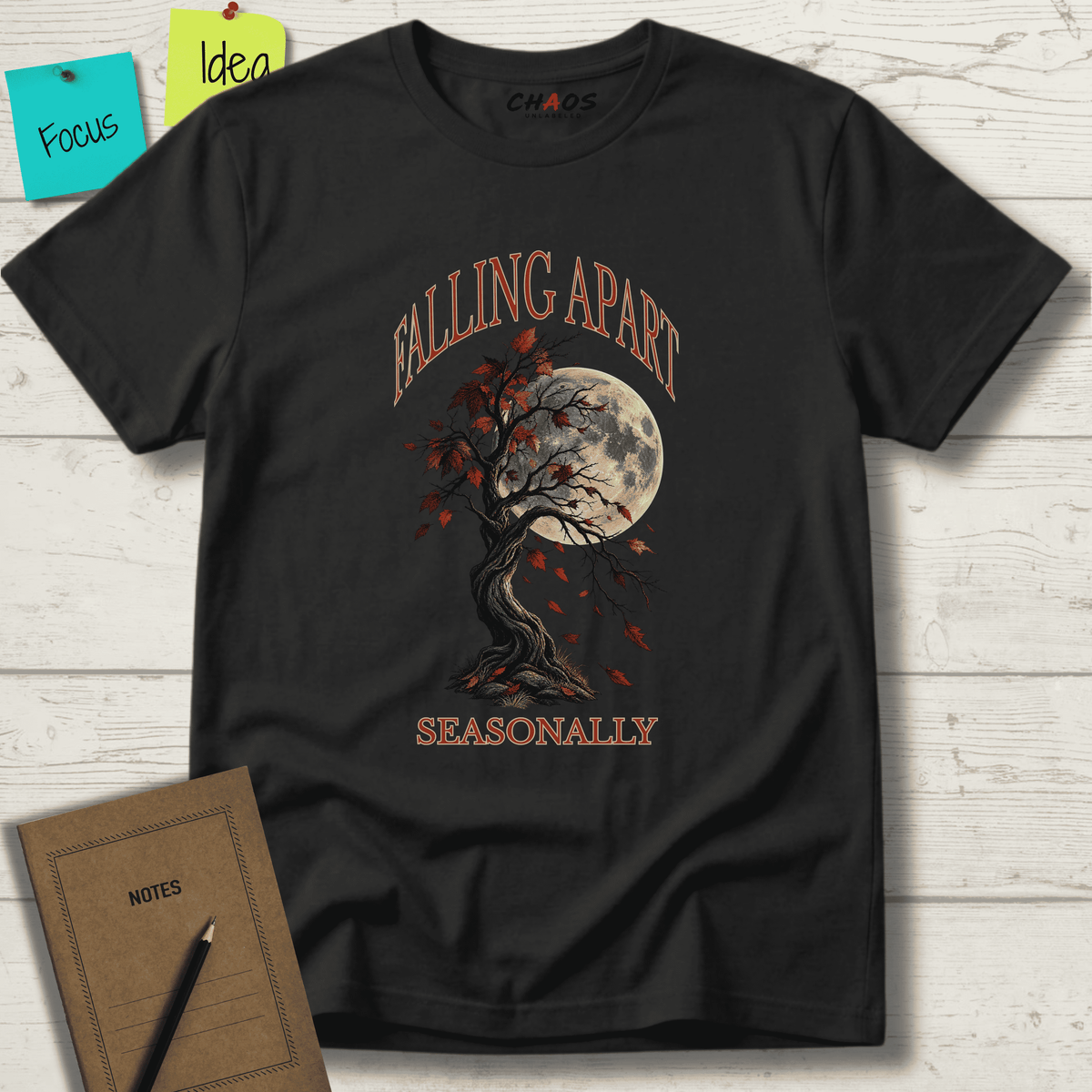 FALLING APART SEASONALLY T-SHIRT